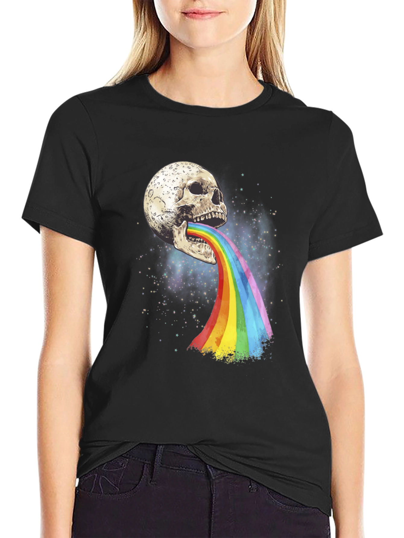 Skull Vomiting Rainbow T-Shirt
