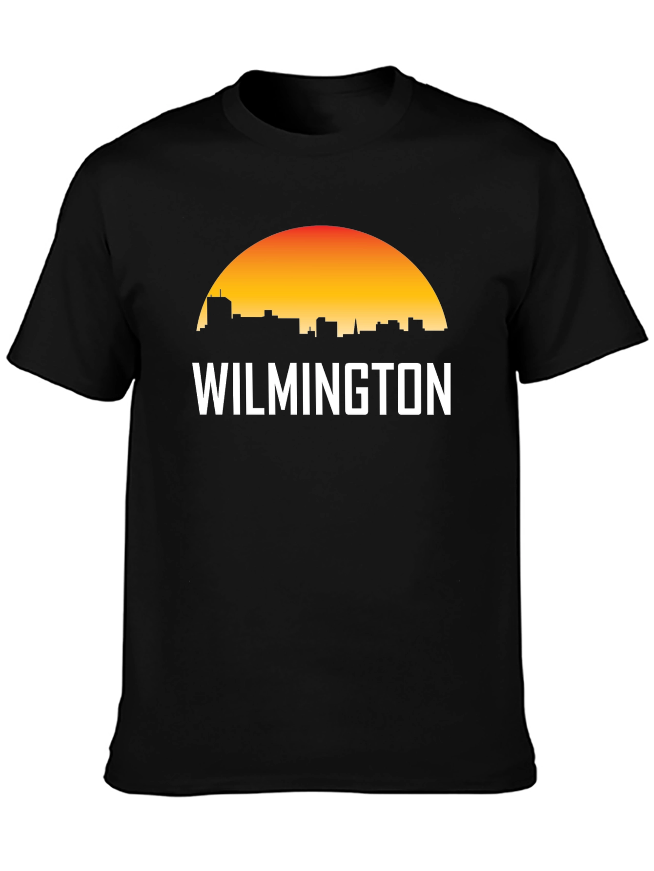 Wilmington Skyline Graphic Tee - Sunset Design