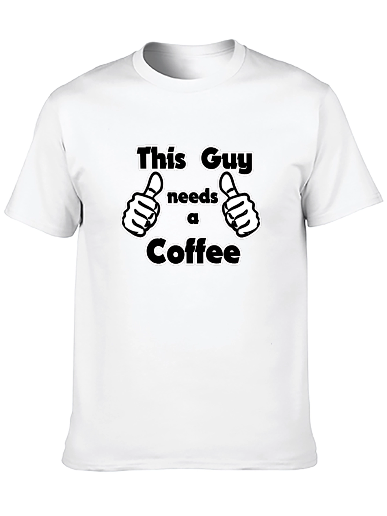 This Guy Needs Coffee T-Shirt - Funny Graphic Tee