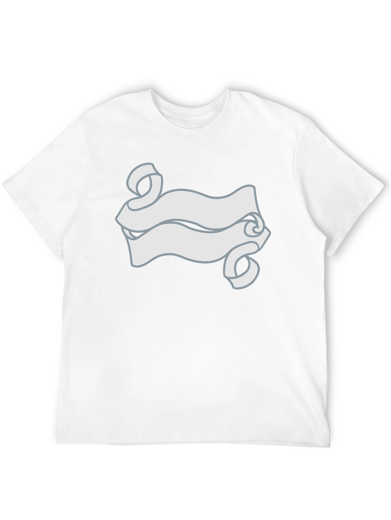 Black T-Shirt with Scroll Graphic Tee