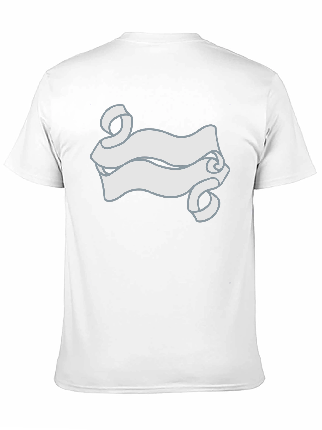 Black T-Shirt with Scroll Graphic Tee