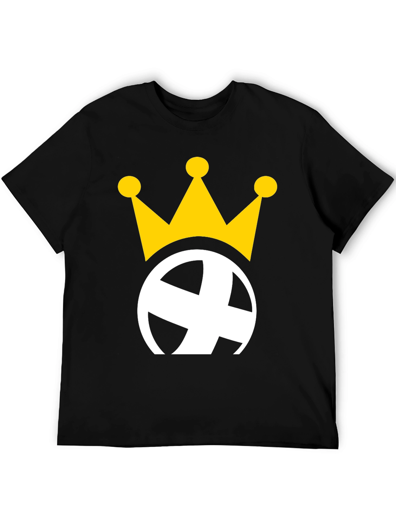Crowned Globe Black Graphic Tee