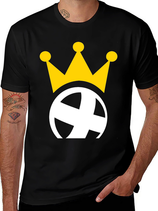 Crowned Globe Black Graphic Tee