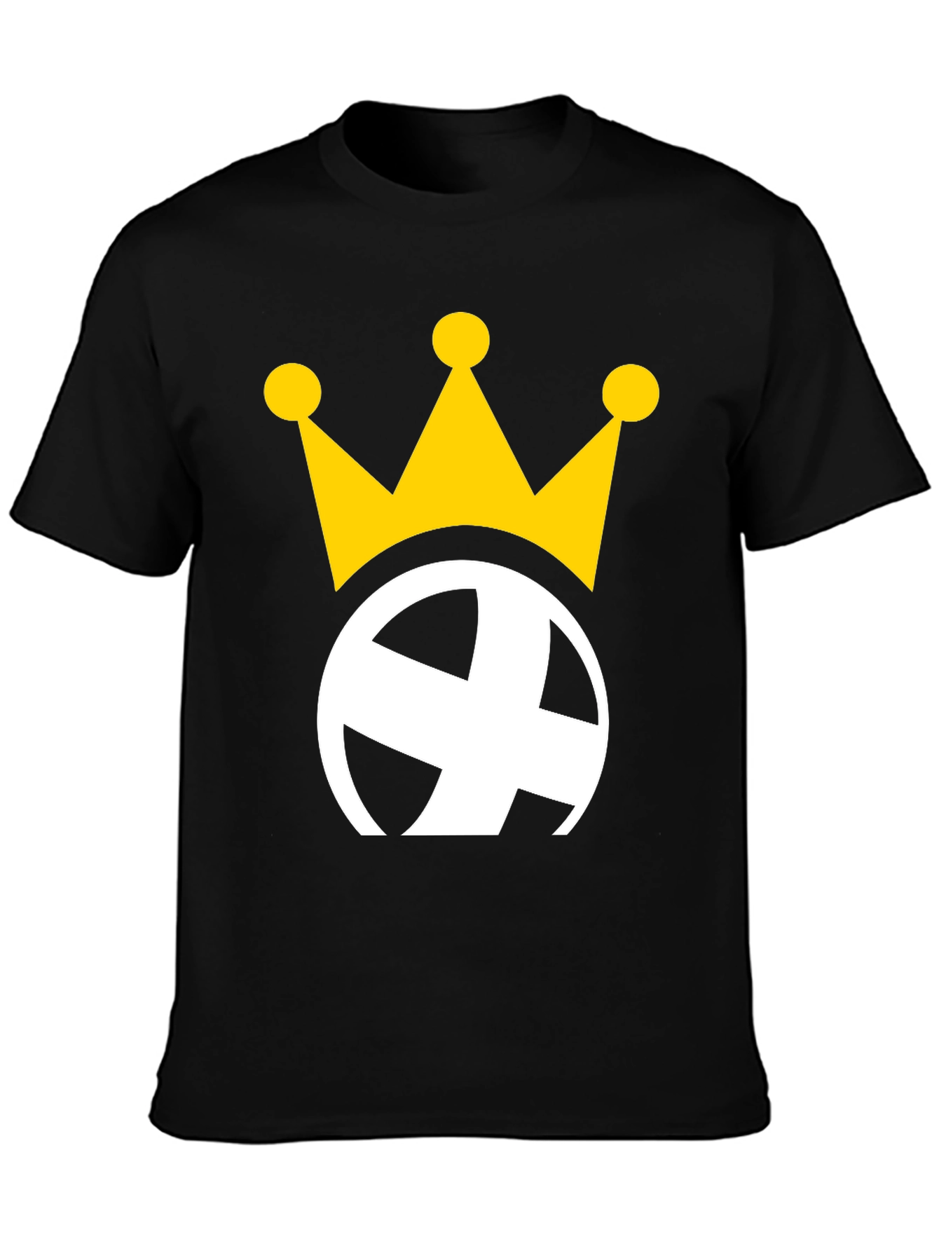 Crowned Globe Black Graphic Tee