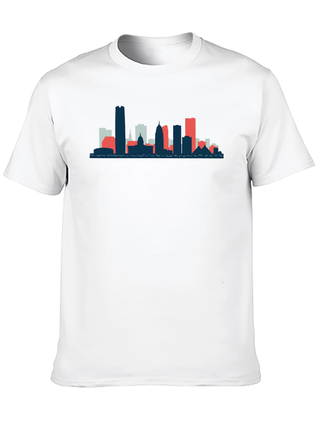 Urban Skyline Graphic Tee - Modern Cityscape Design