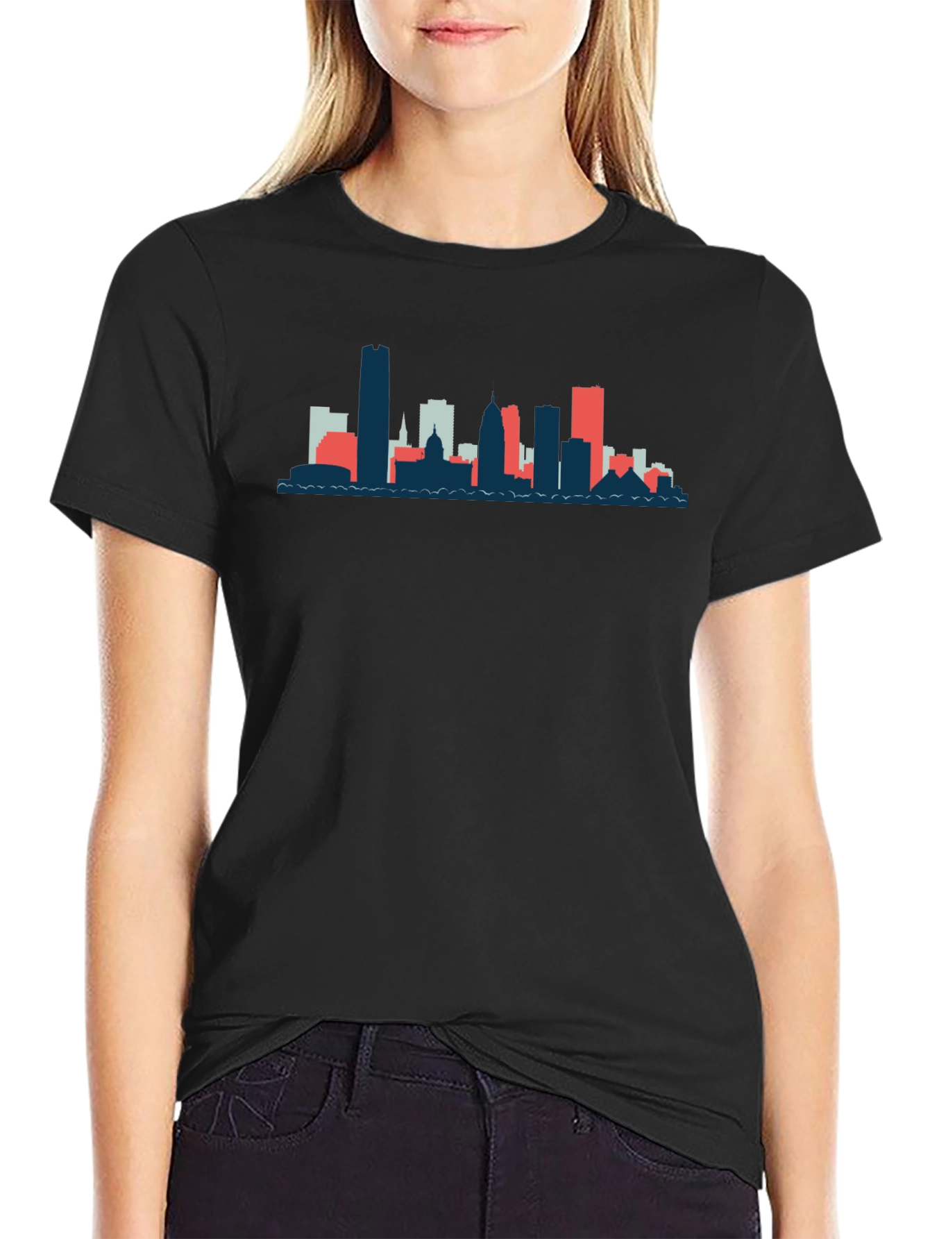 Urban Skyline Graphic Tee - Modern Cityscape Design