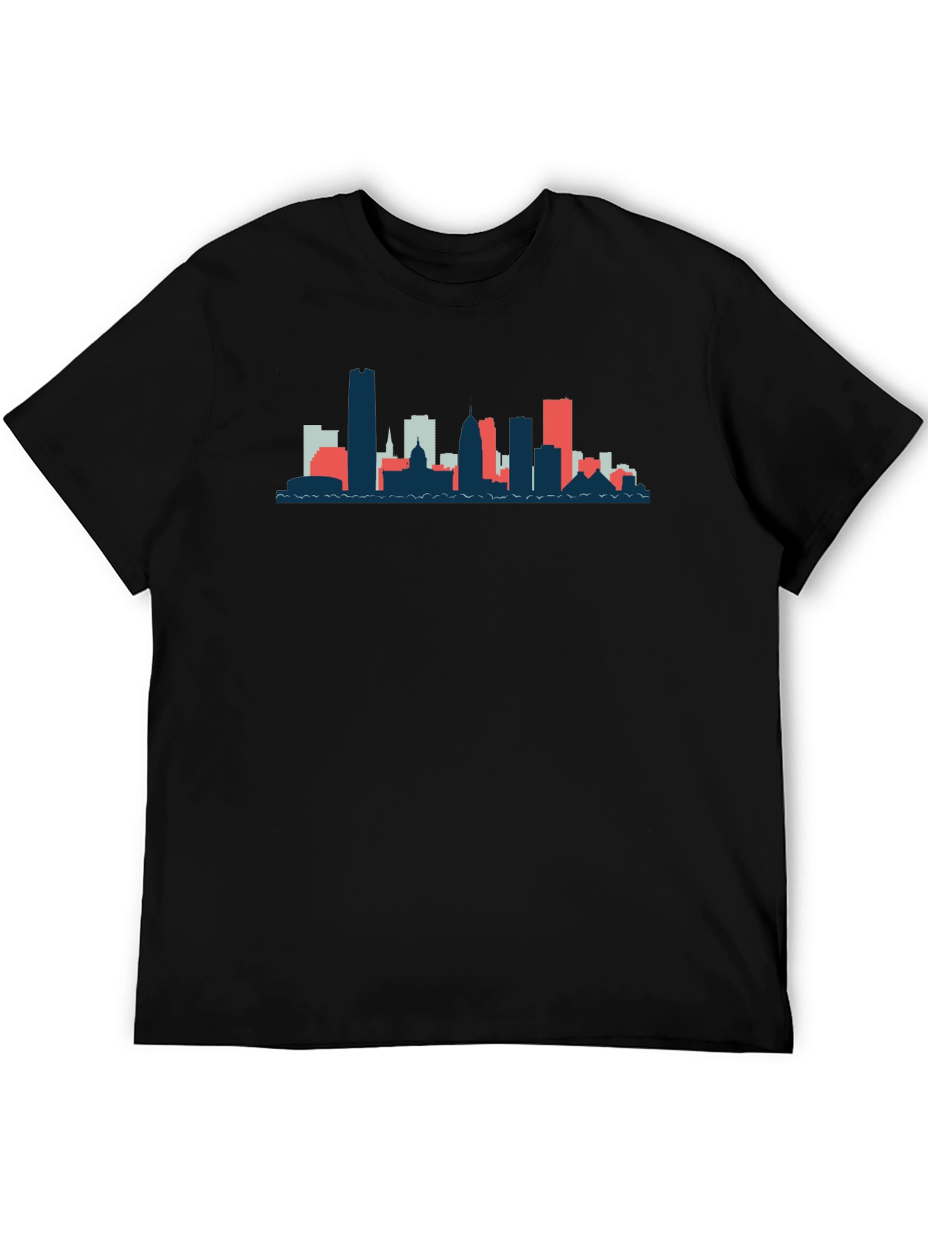 Urban Skyline Graphic Tee - Modern Cityscape Design