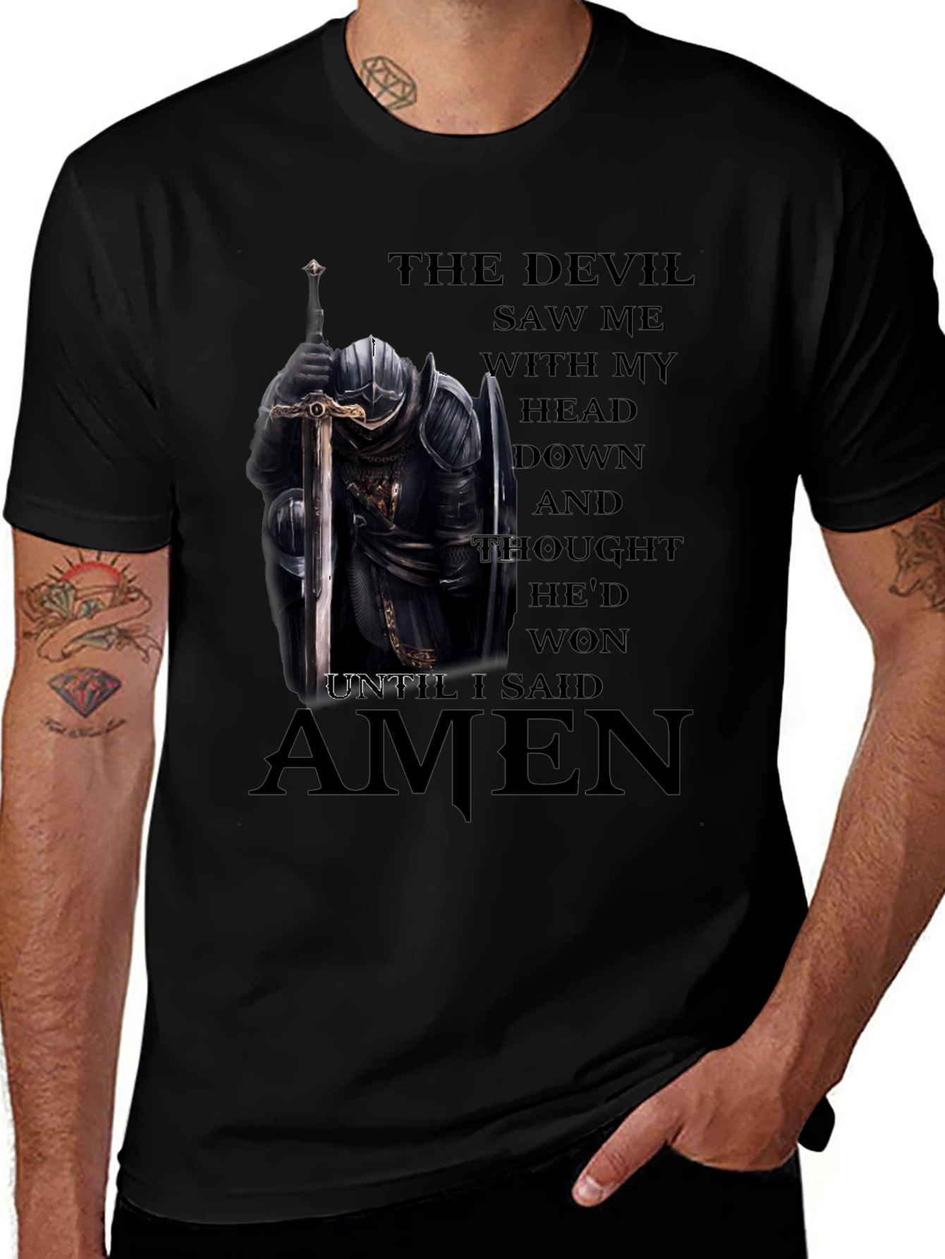 The Devil Saw Me T-Shirt - Christian Knight Apparel
