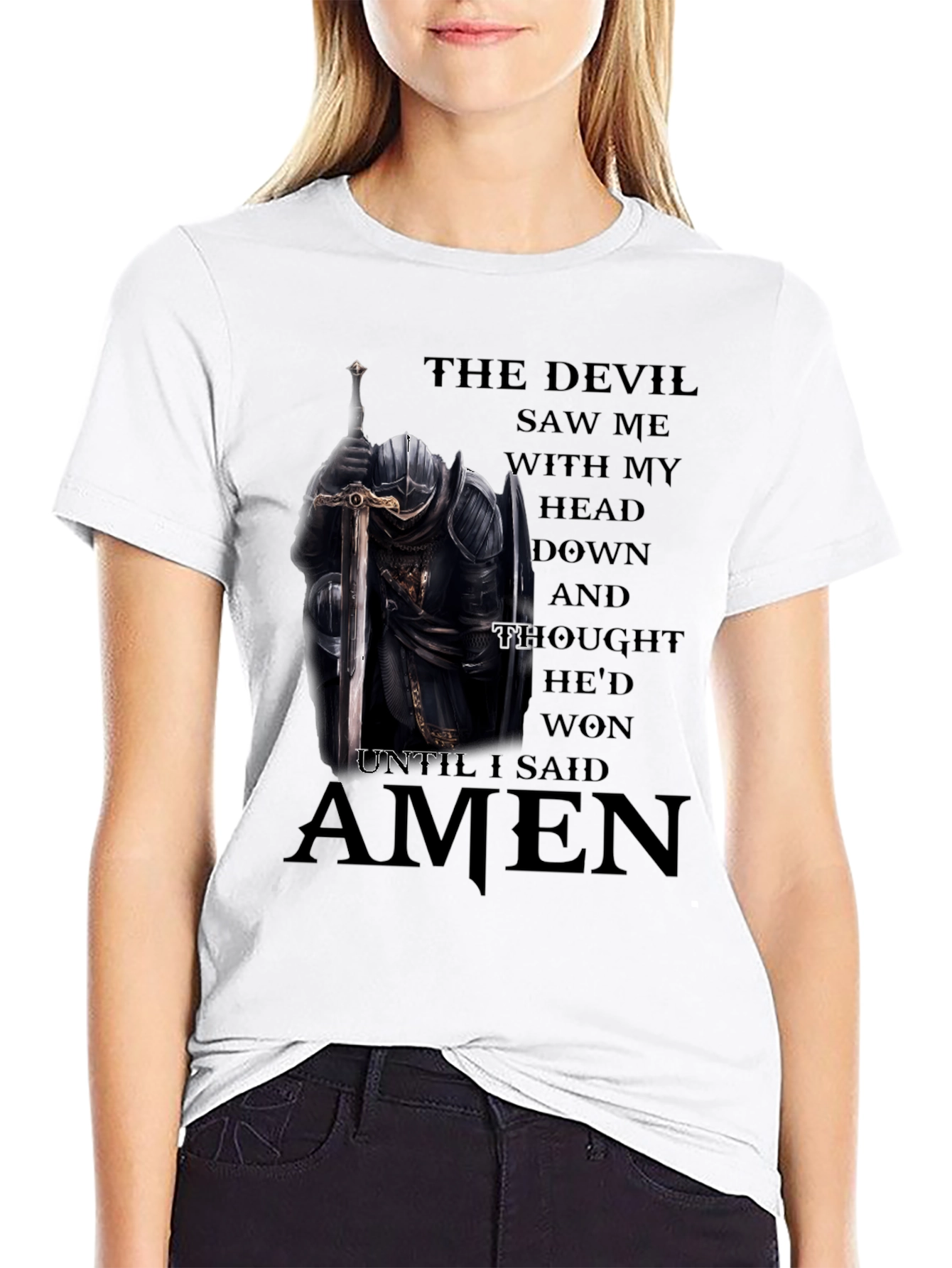 The Devil Saw Me T-Shirt - Christian Knight Apparel