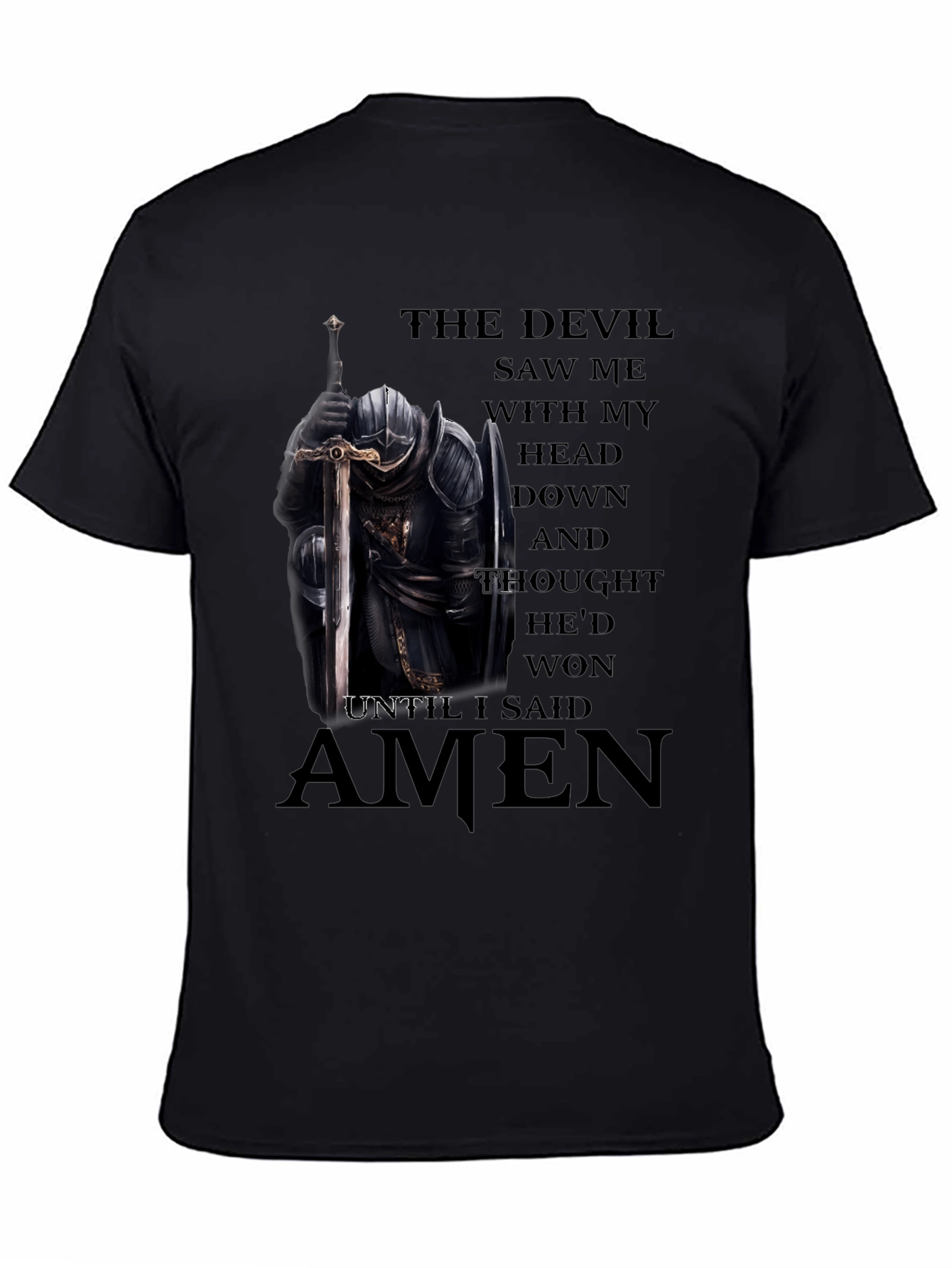 The Devil Saw Me T-Shirt - Christian Knight Apparel