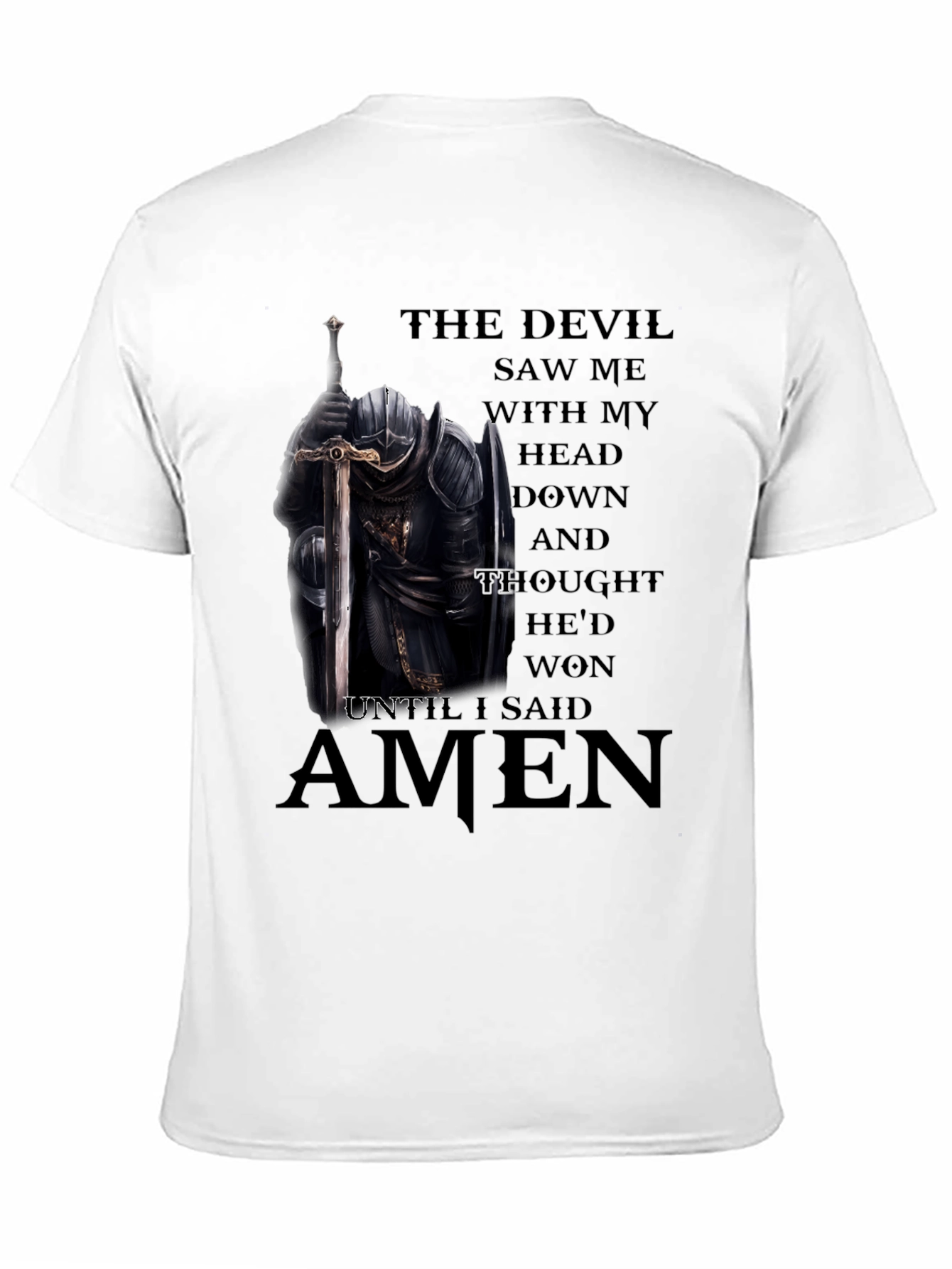 The Devil Saw Me T-Shirt - Christian Knight Apparel