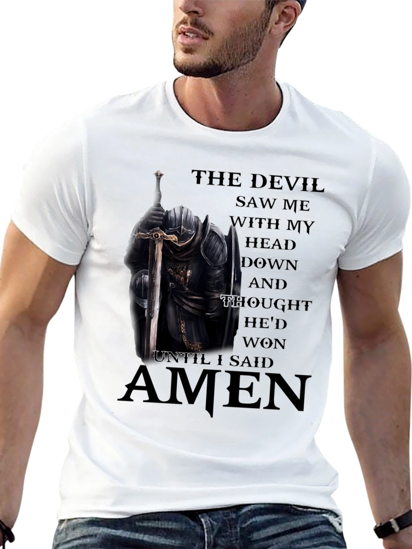The Devil Saw Me T-Shirt - Christian Knight Apparel