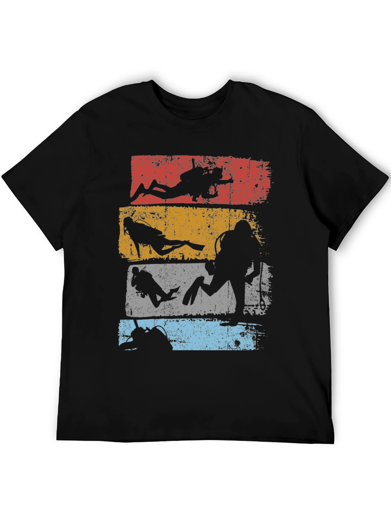 Diver Silhouette Retro T-Shirt