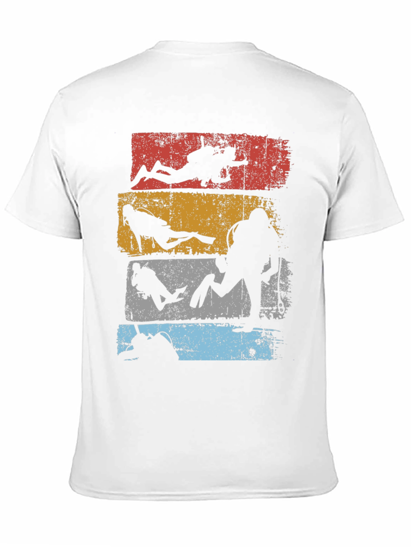 Diver Silhouette Retro T-Shirt