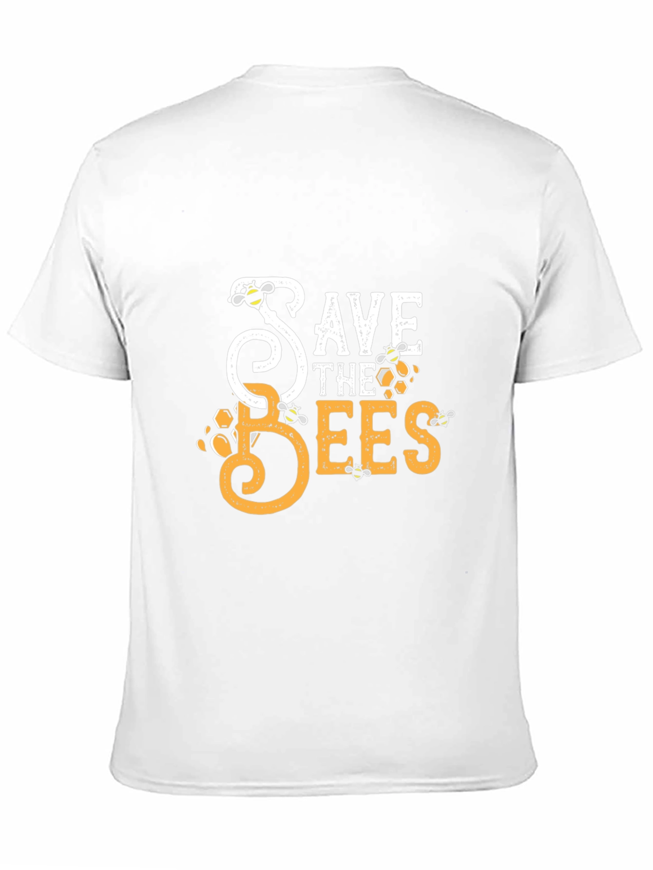 Save the Bees Graphic Tee - Black Cotton T-Shirt