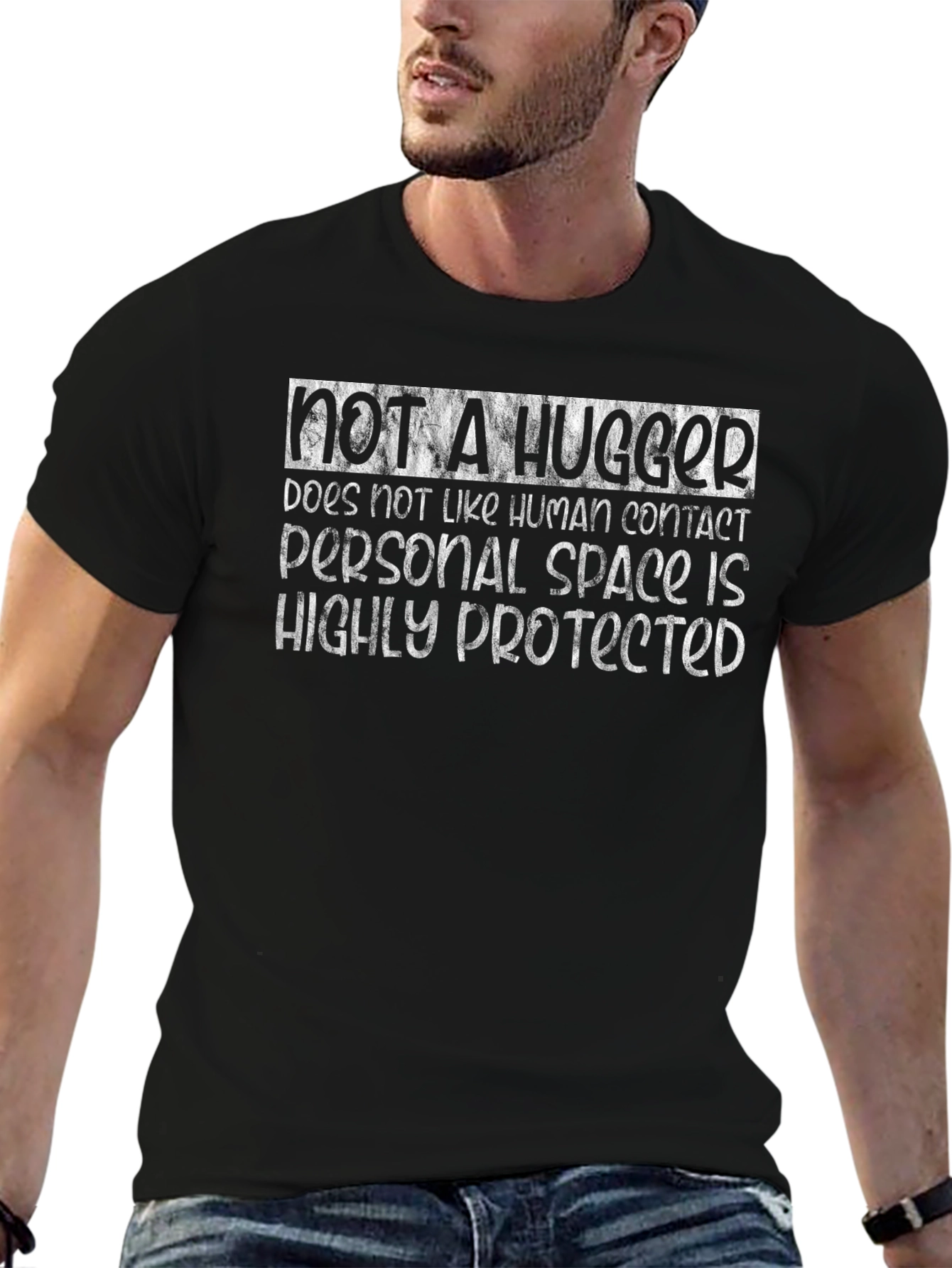 Not a Hugger Graphic Tee - Introvert T-Shirt