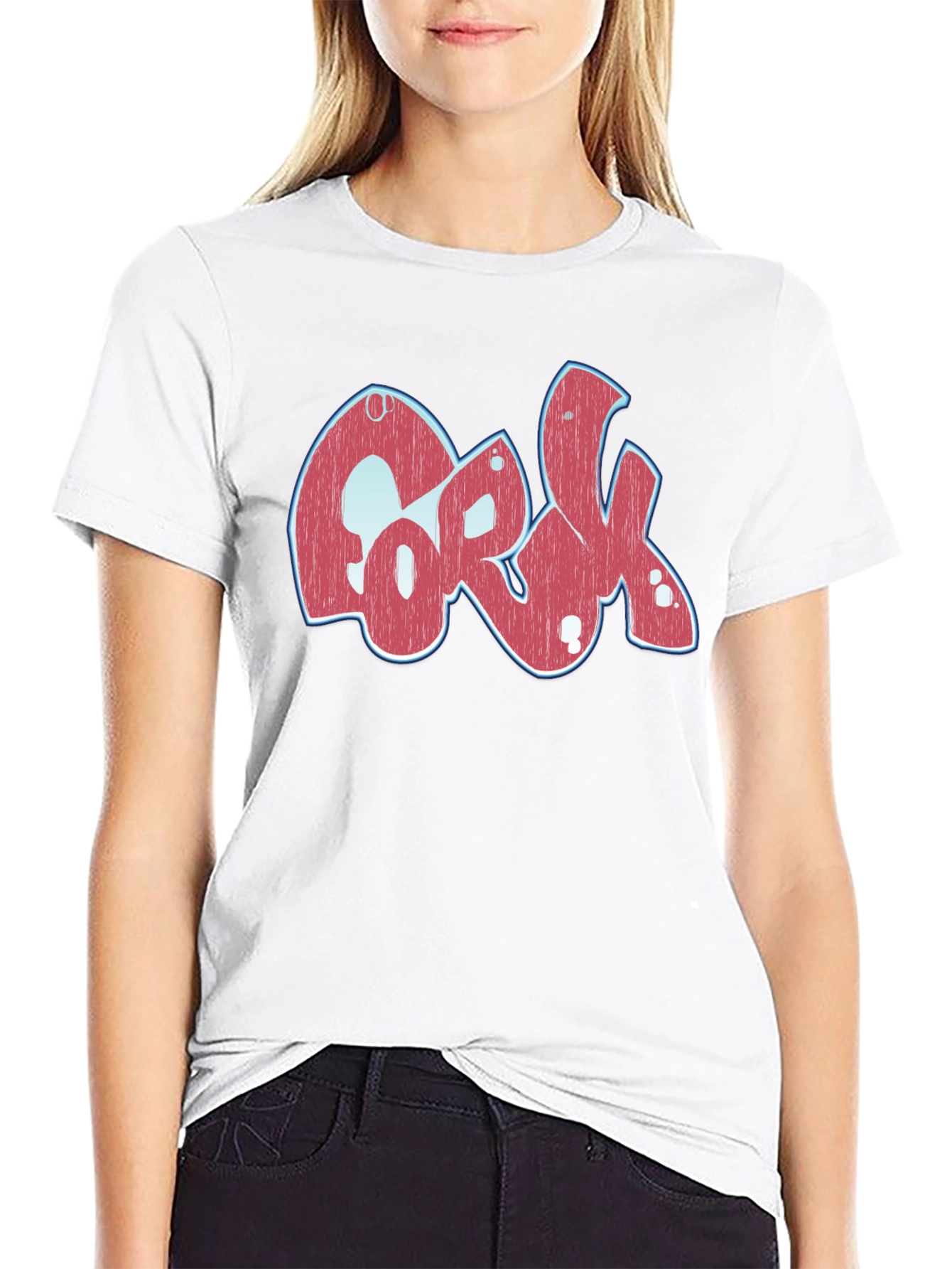 Cork Graphic T-Shirt - Black