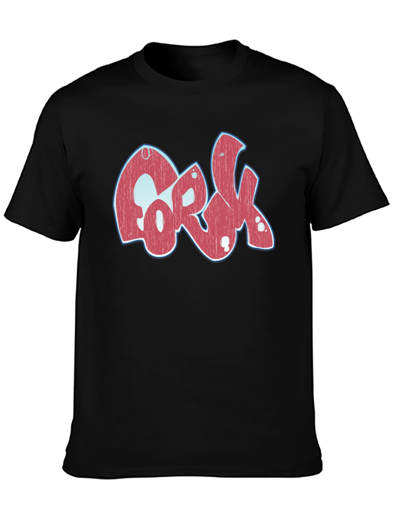 Cork Graphic T-Shirt - Black