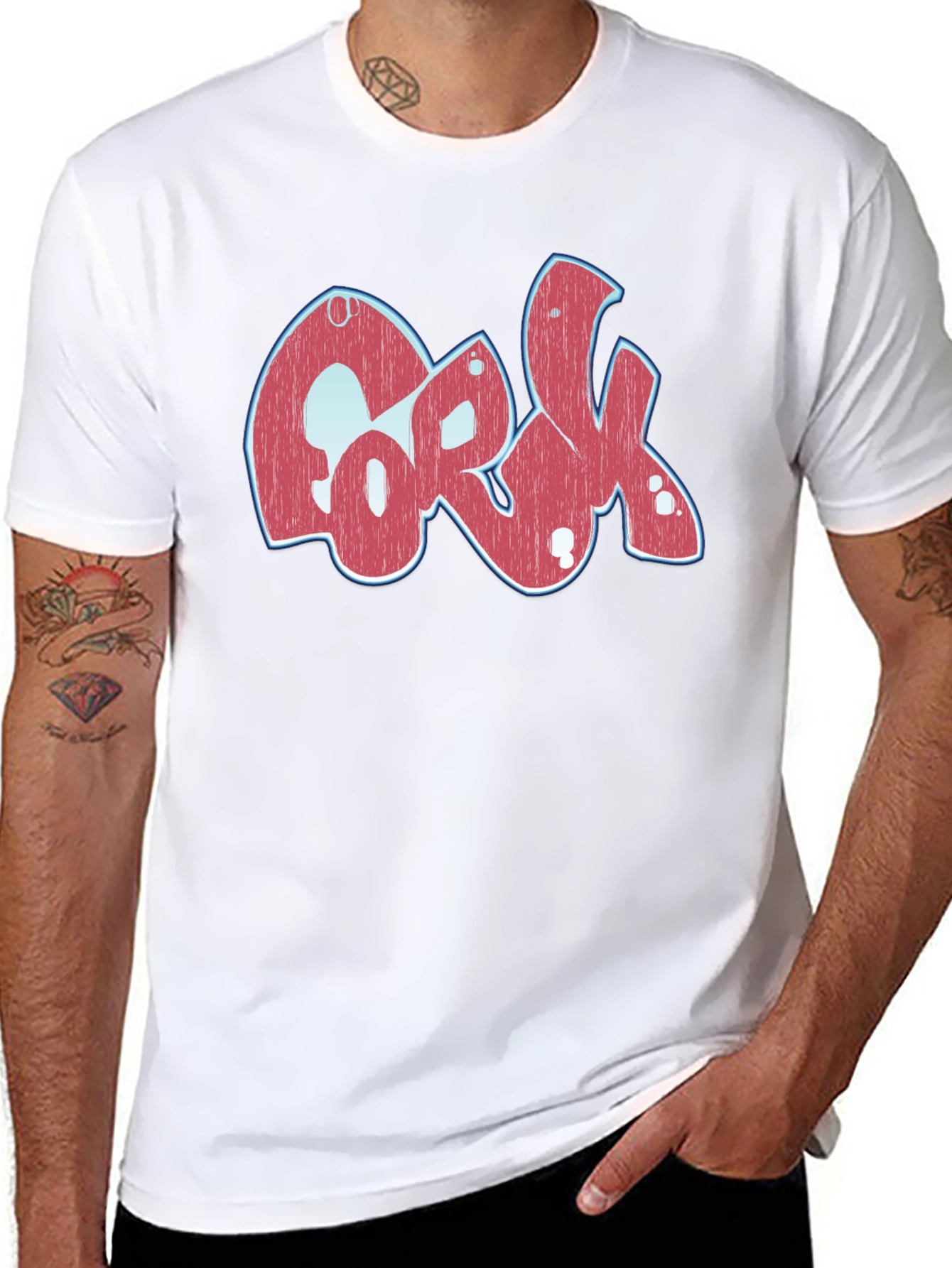 Cork Graphic T-Shirt - Black