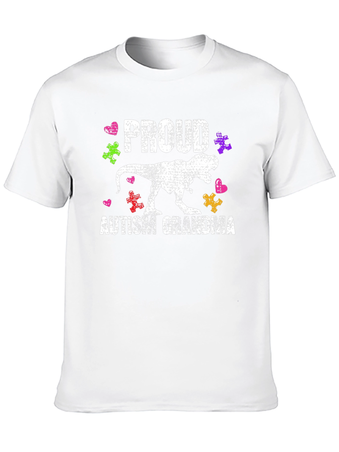 Proud Autism Grandma T-Rex T-Shirt