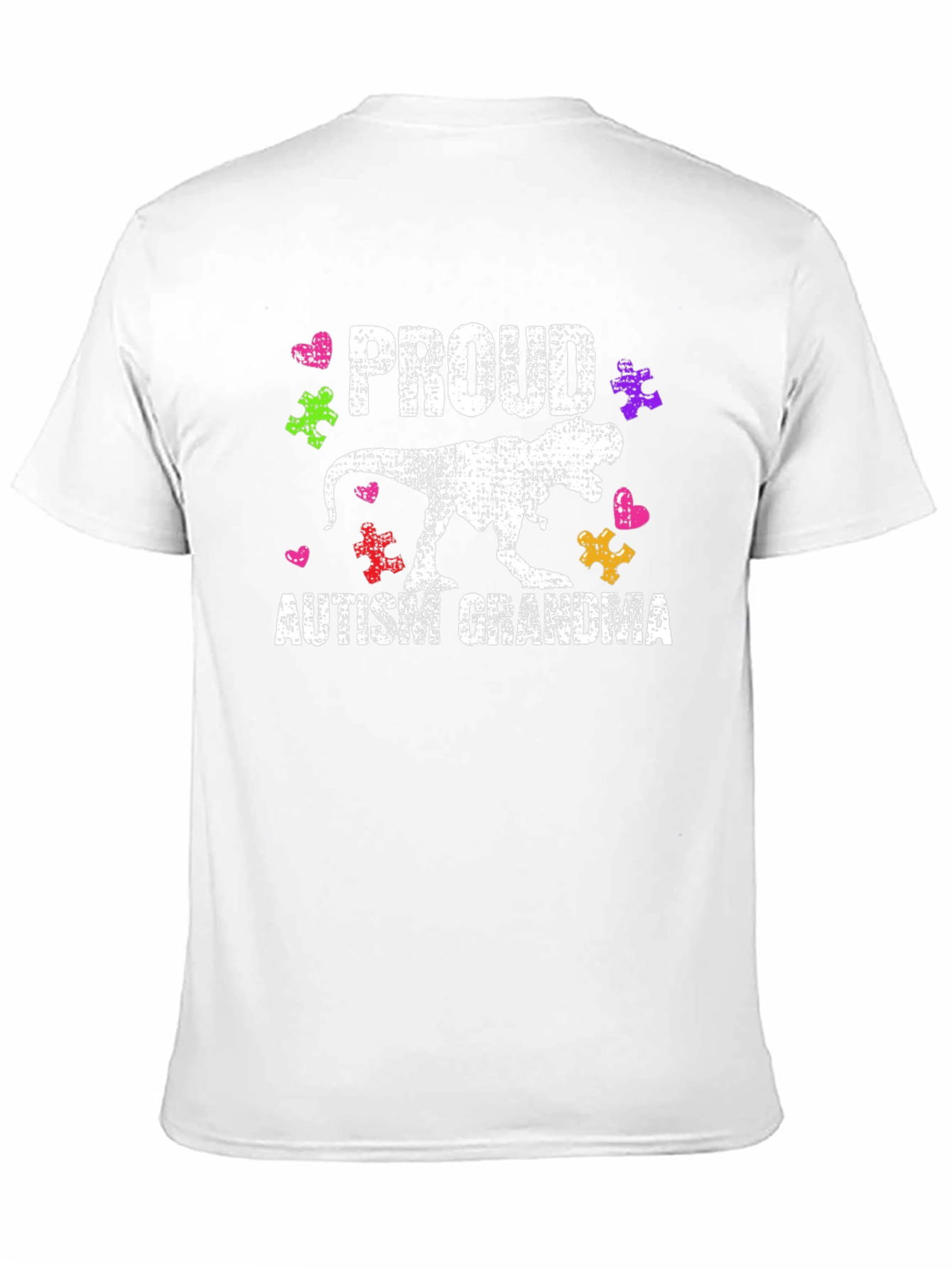 Proud Autism Grandma T-Rex T-Shirt