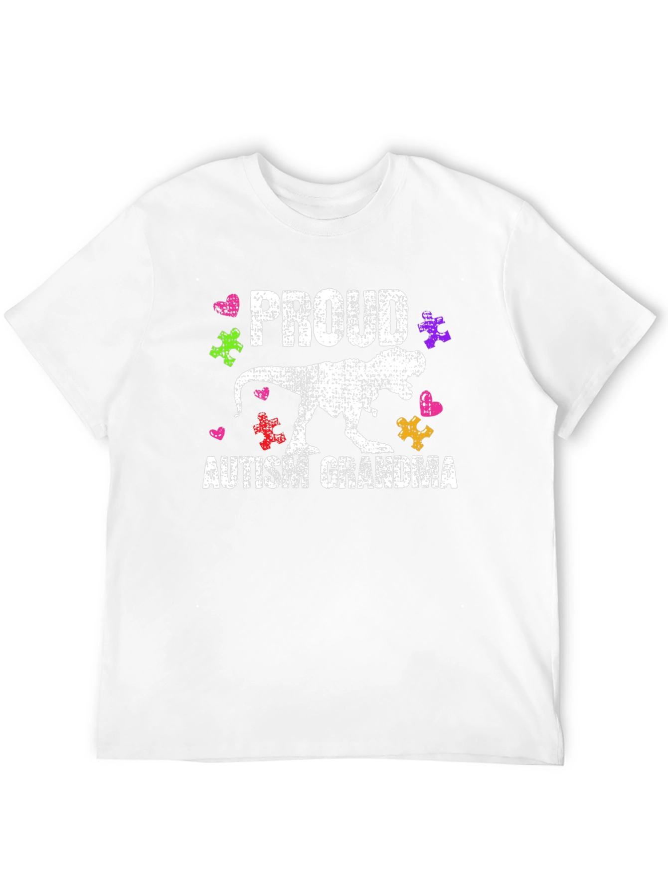 Proud Autism Grandma T-Rex T-Shirt