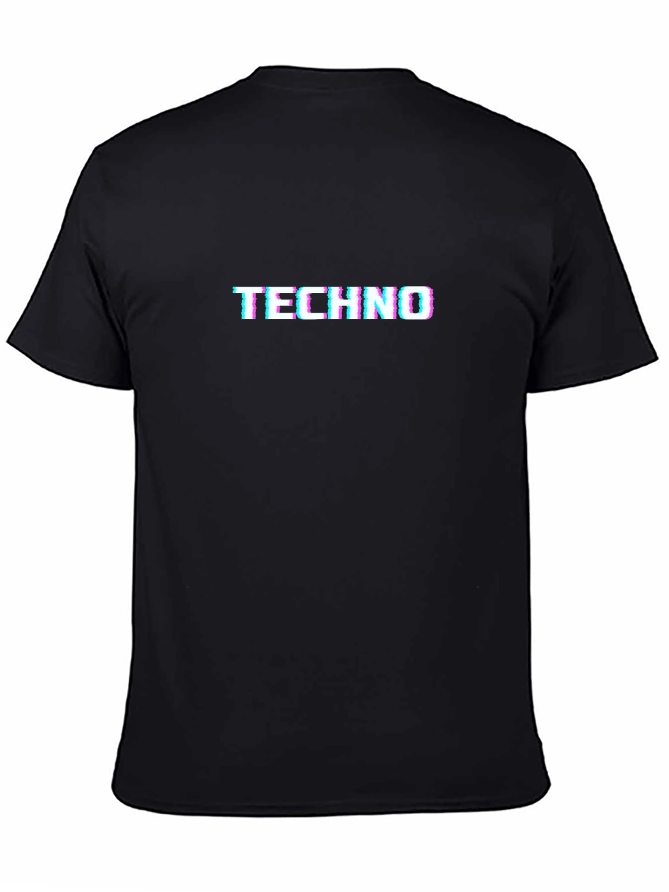 Techno Glitch Black T-Shirt - EDM Rave Wear