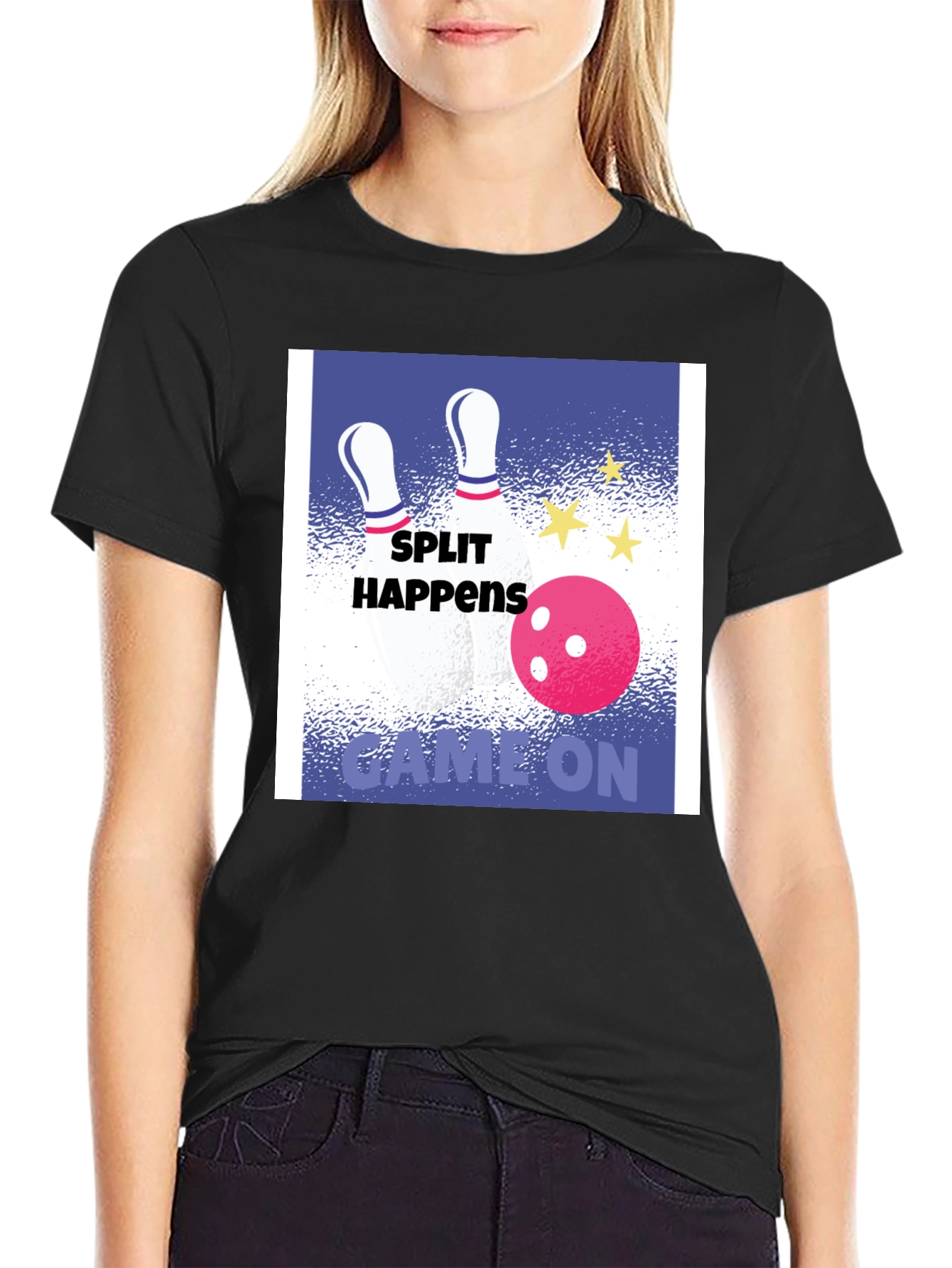 Split Happens Bowling Graphic Tee