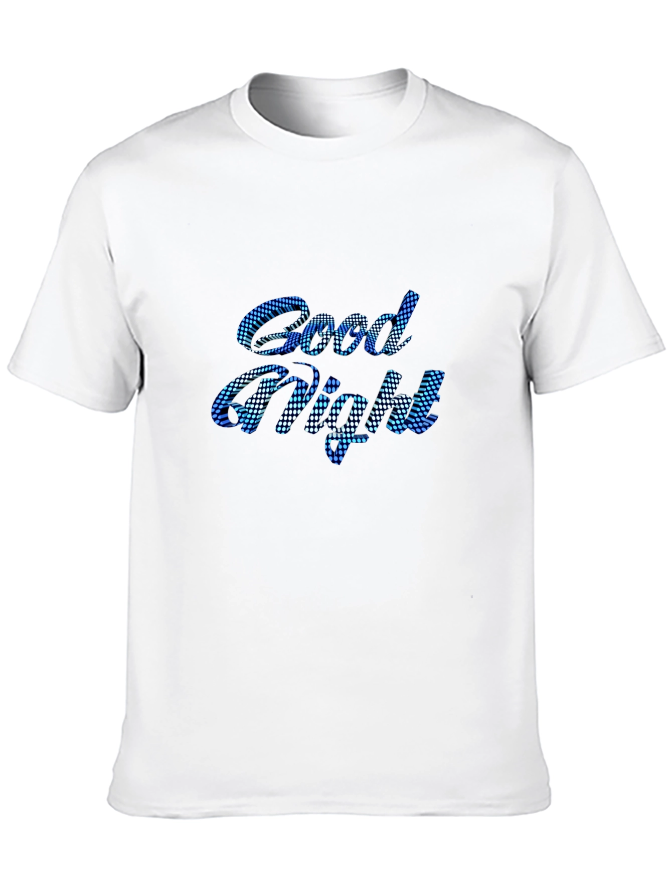 Good Night Graphic Print Black T-Shirt