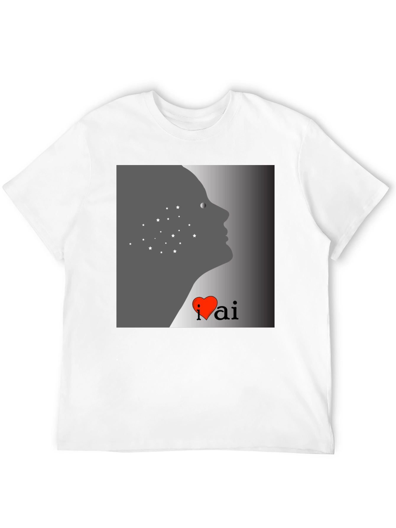 I Heart AI Black T-Shirt