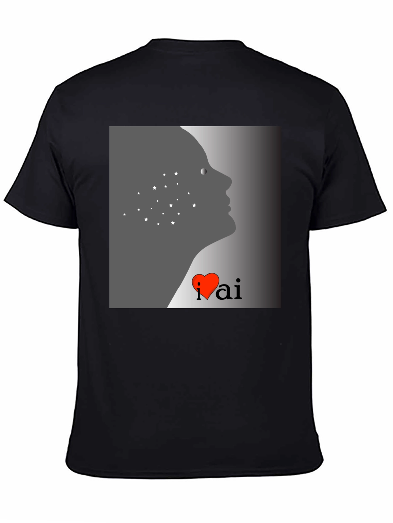 I Heart AI Black T-Shirt