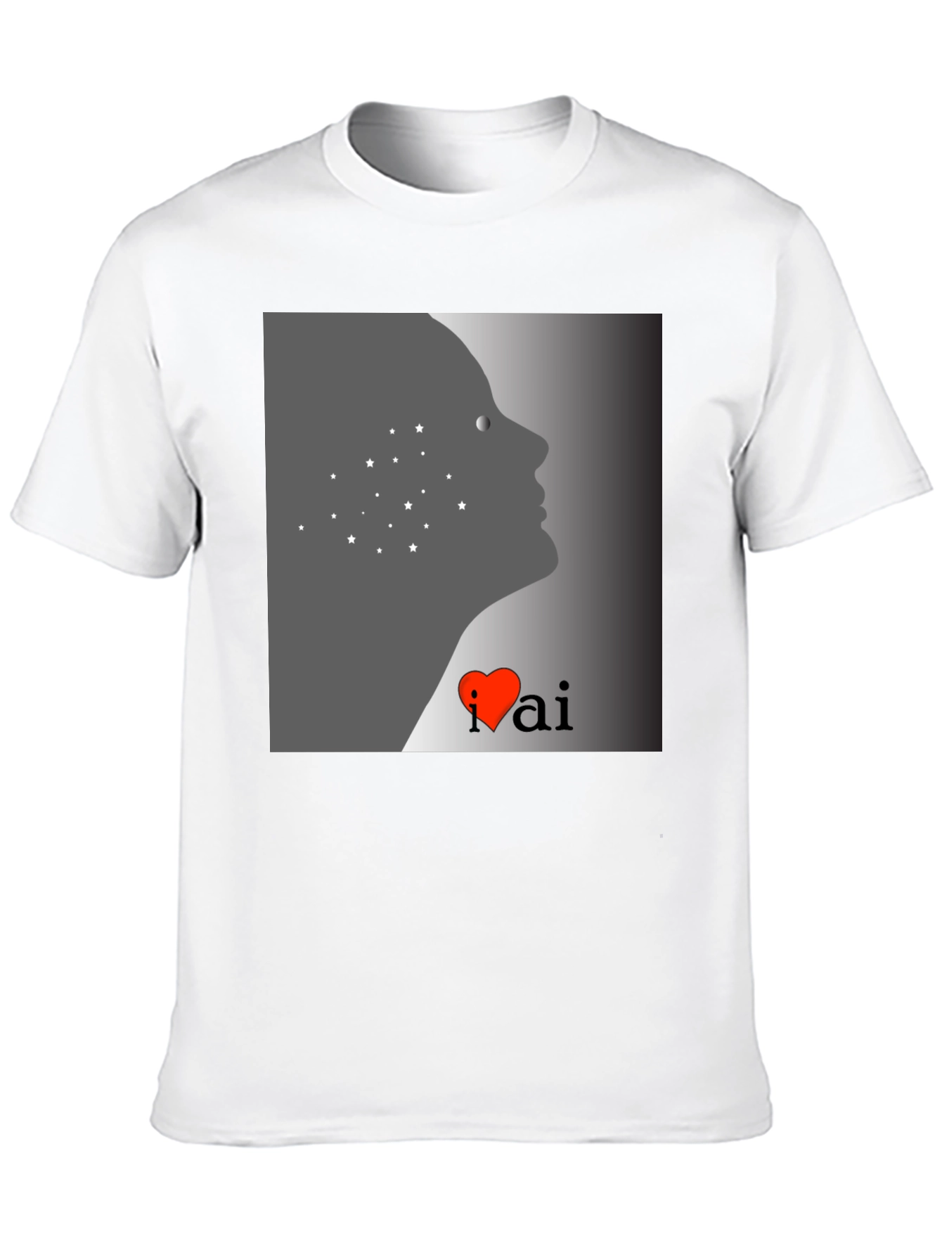 I Heart AI Black T-Shirt