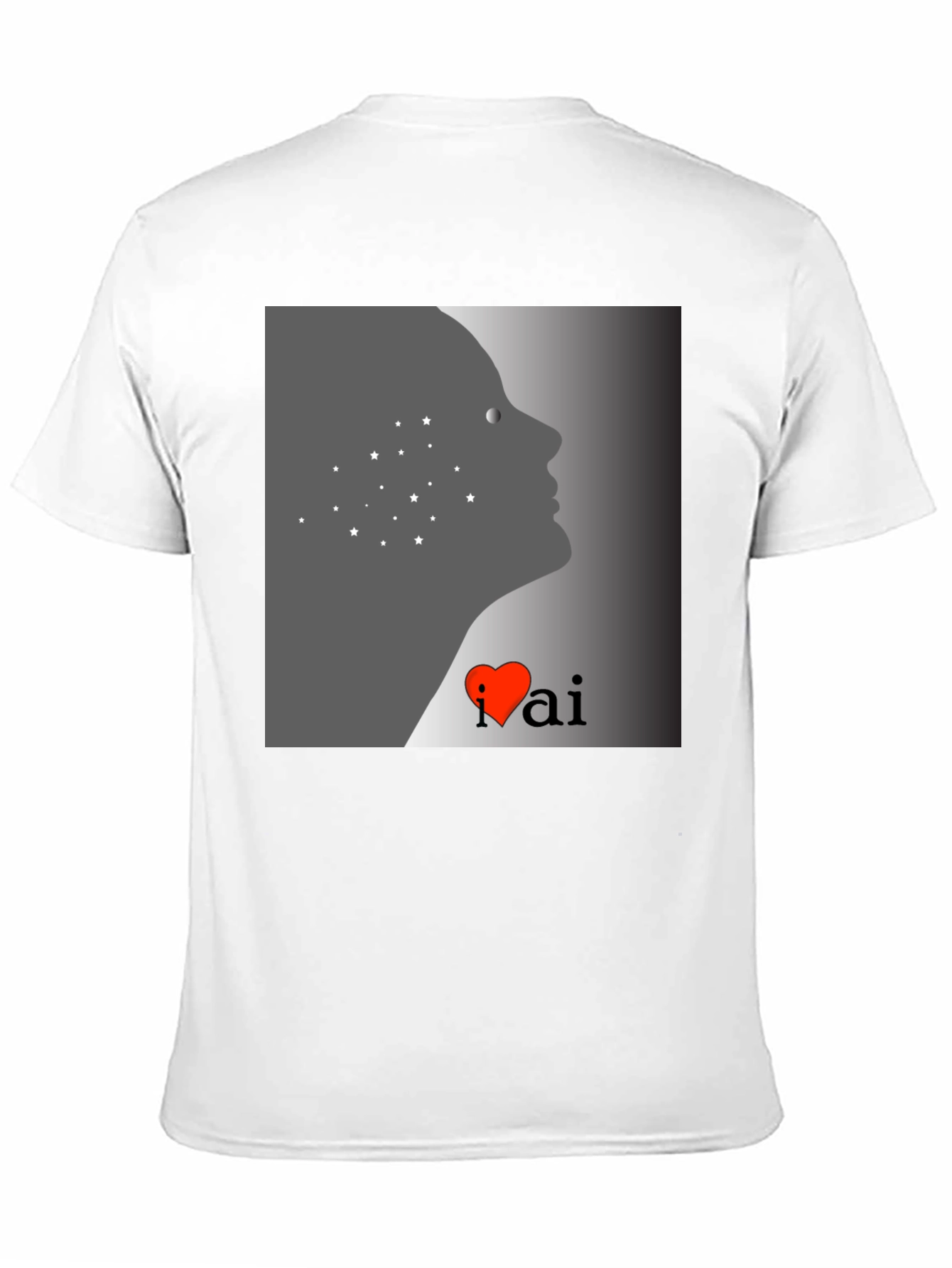 I Heart AI Black T-Shirt