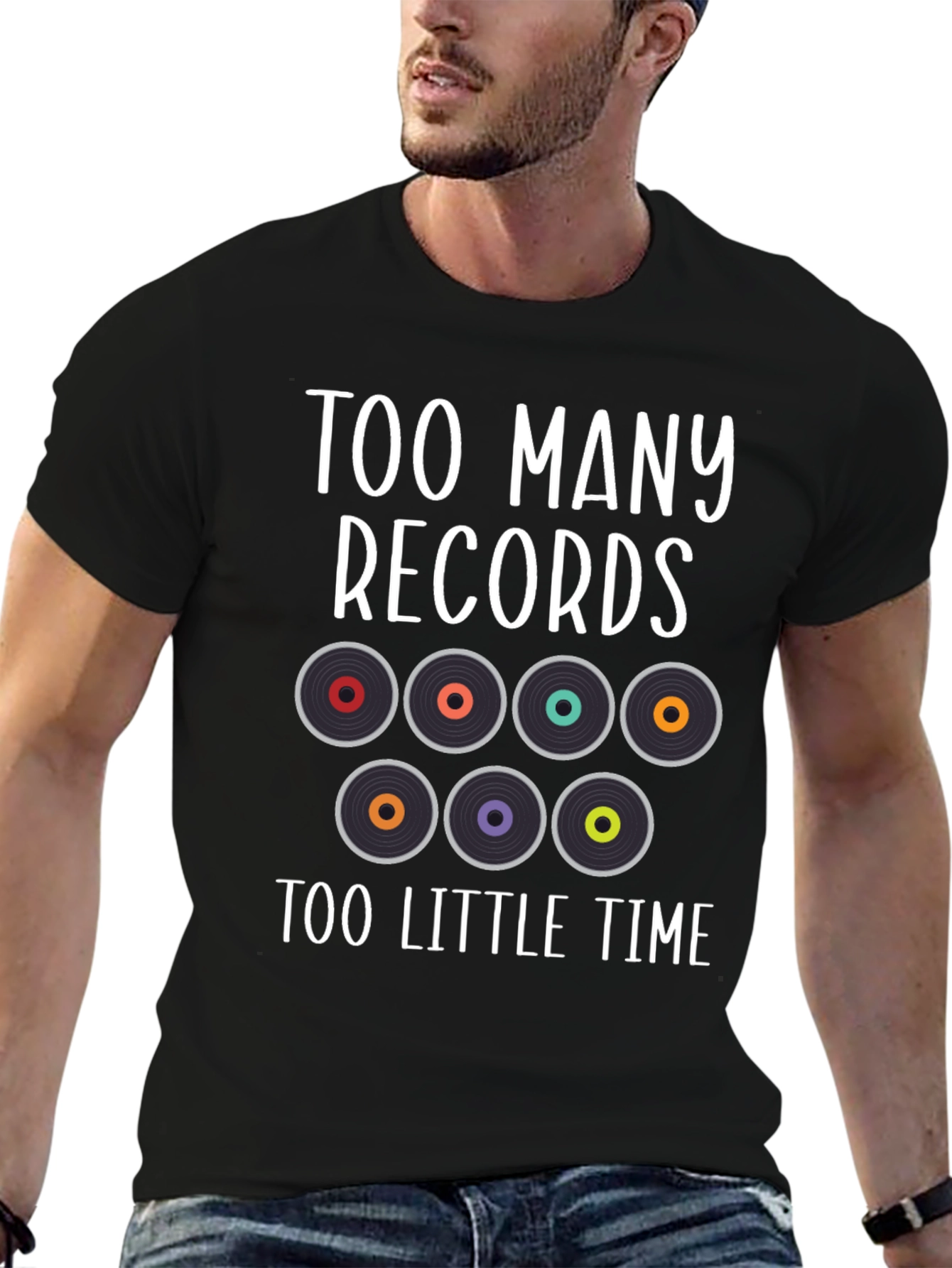 Too Many Records Graphic T-Shirt