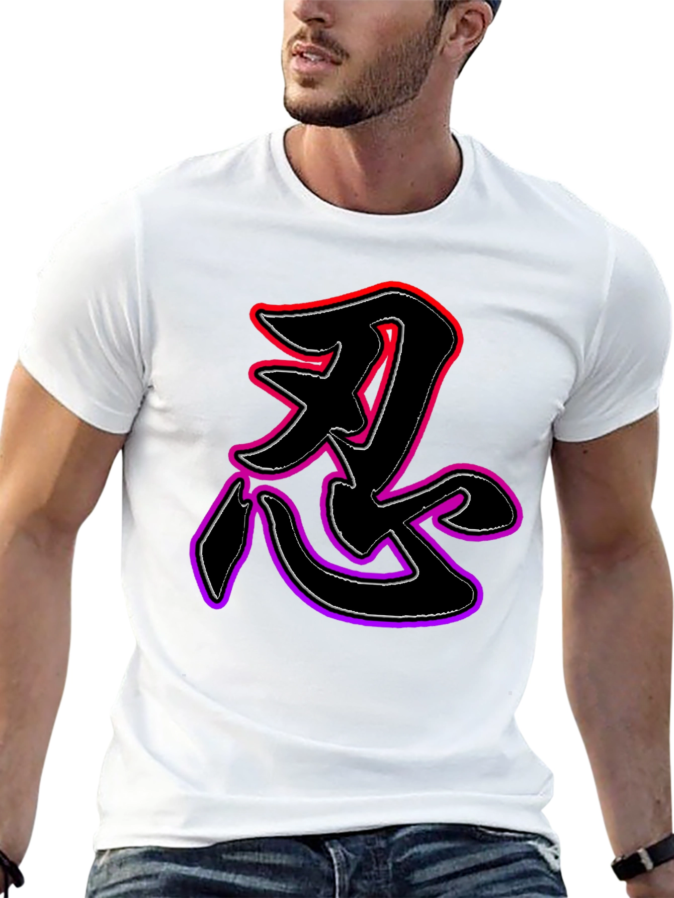 Ninja Kanji T-Shirt Black Unique Design