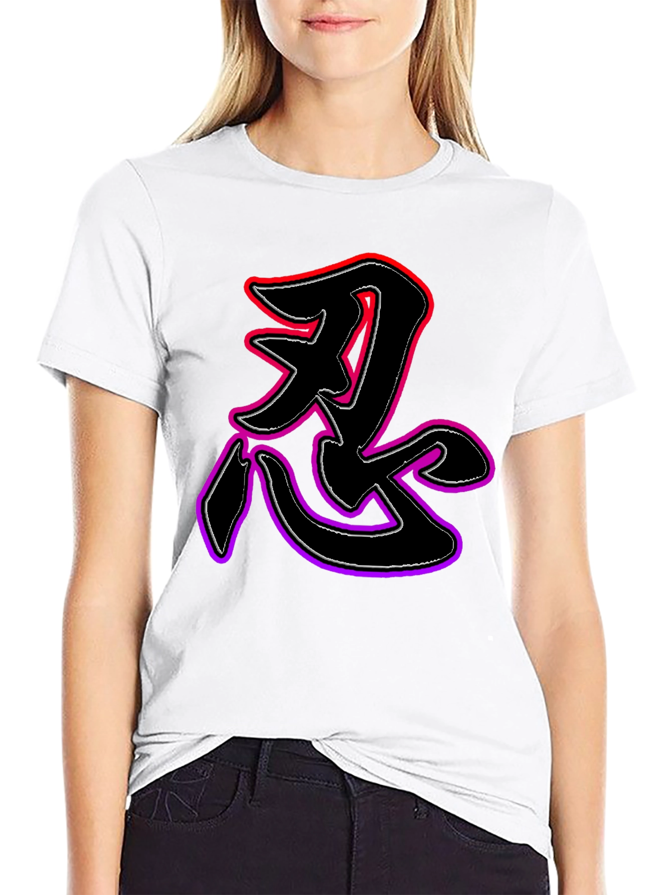 Ninja Kanji T-Shirt Black Unique Design