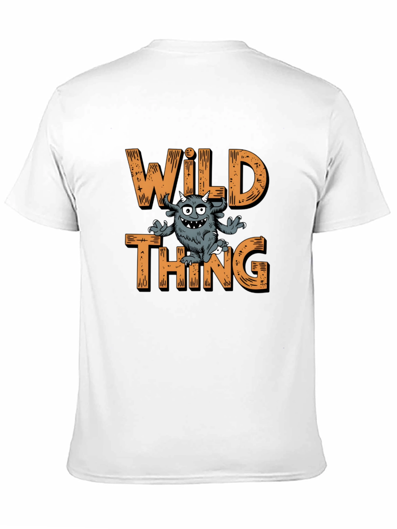 Wild Thing Graphic Print Black T-Shirt