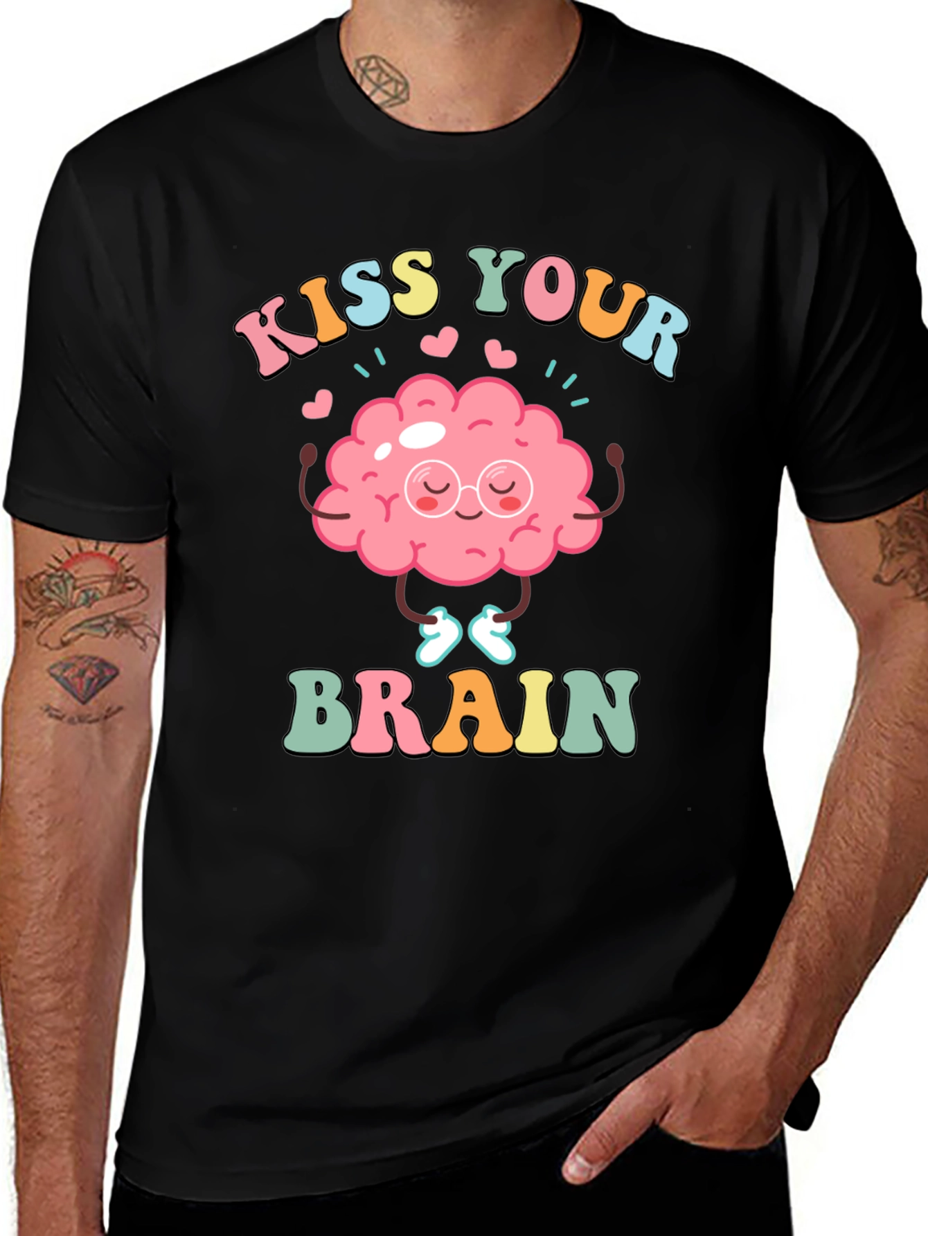 Kiss Your Brain T-Shirt - Mental Health Tee
