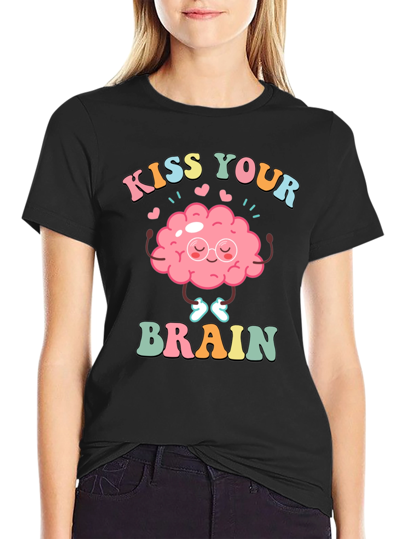 Kiss Your Brain T-Shirt - Mental Health Tee