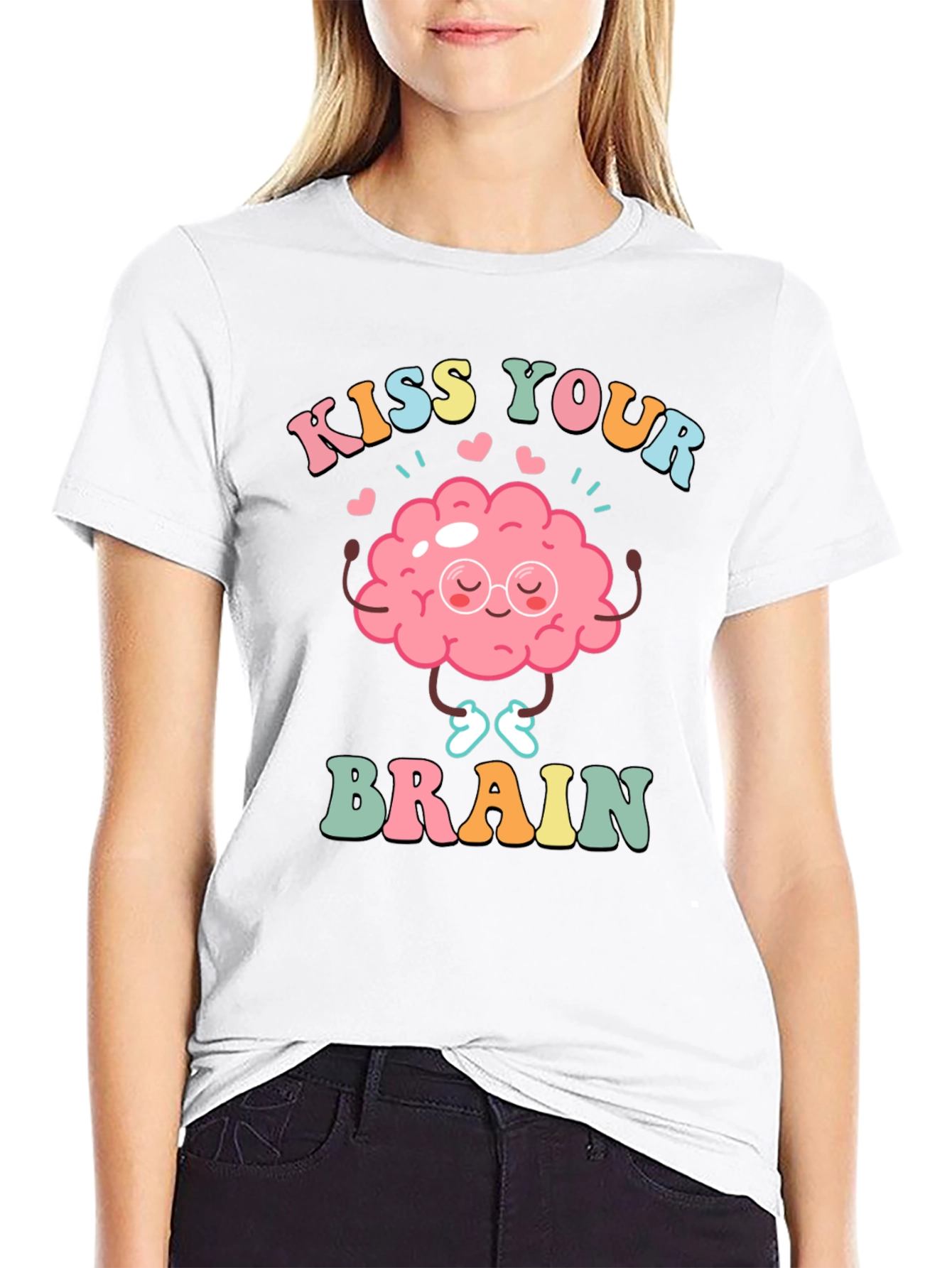 Kiss Your Brain T-Shirt - Mental Health Tee