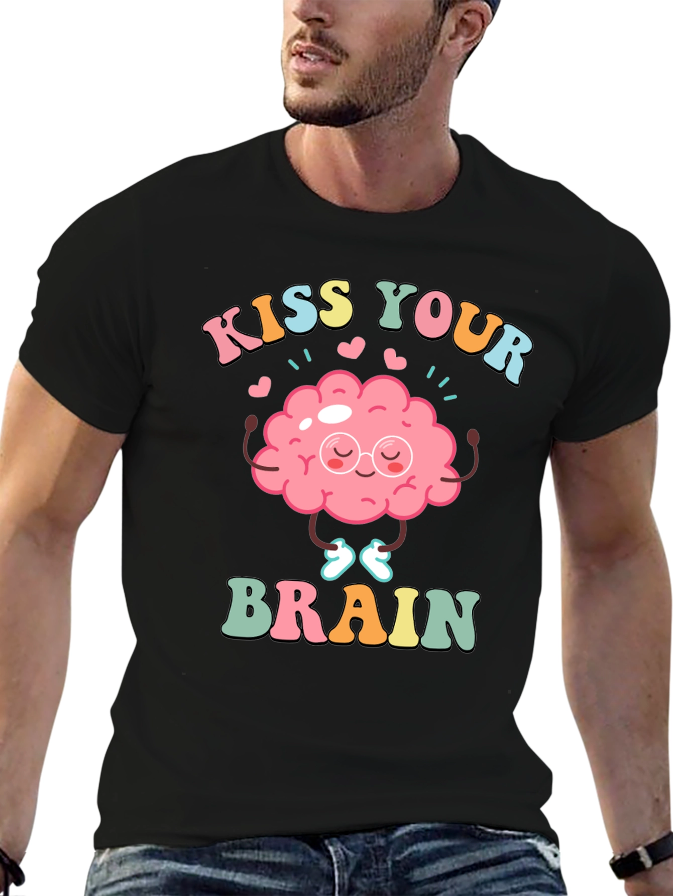 Kiss Your Brain T-Shirt - Mental Health Tee