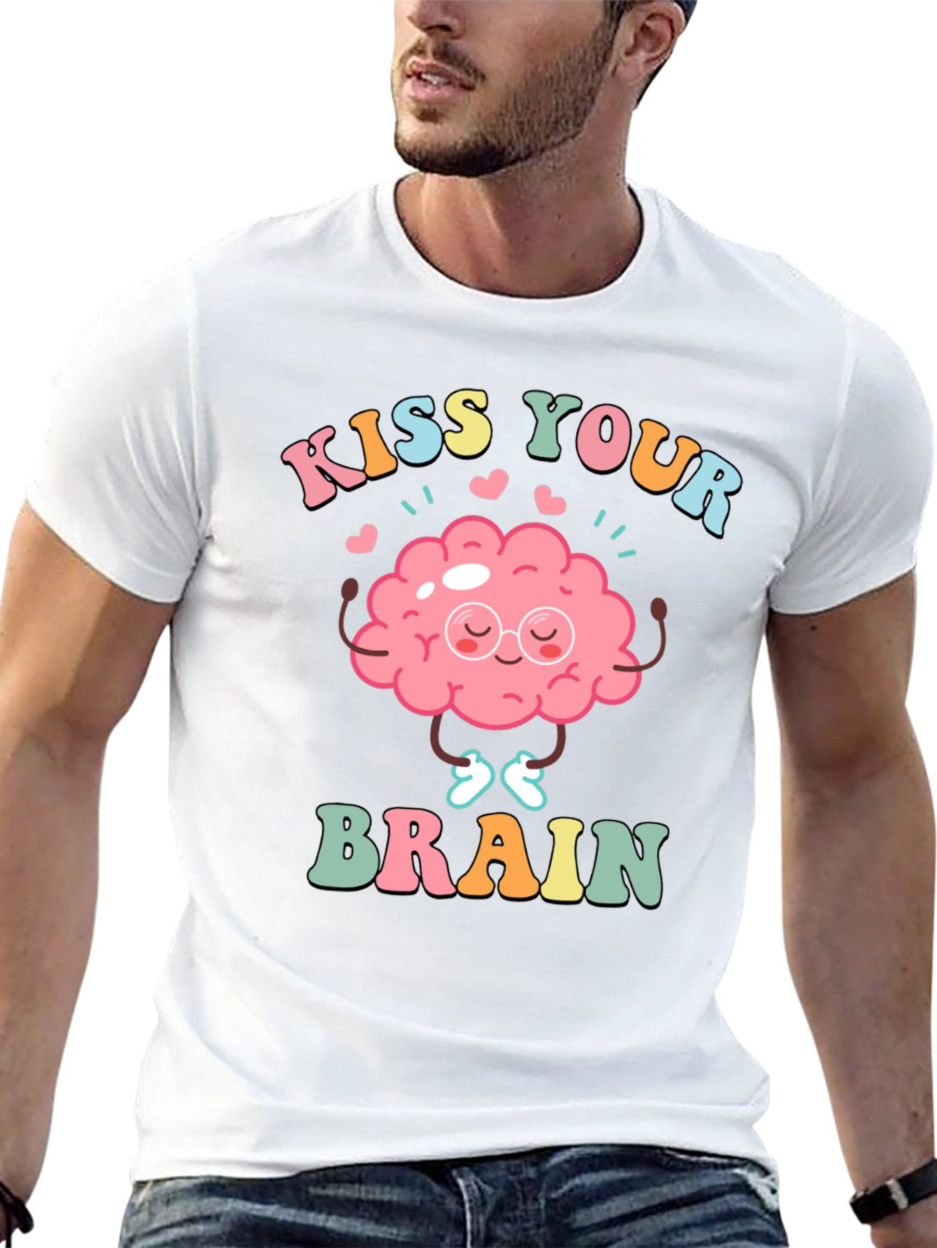 Kiss Your Brain T-Shirt - Mental Health Tee