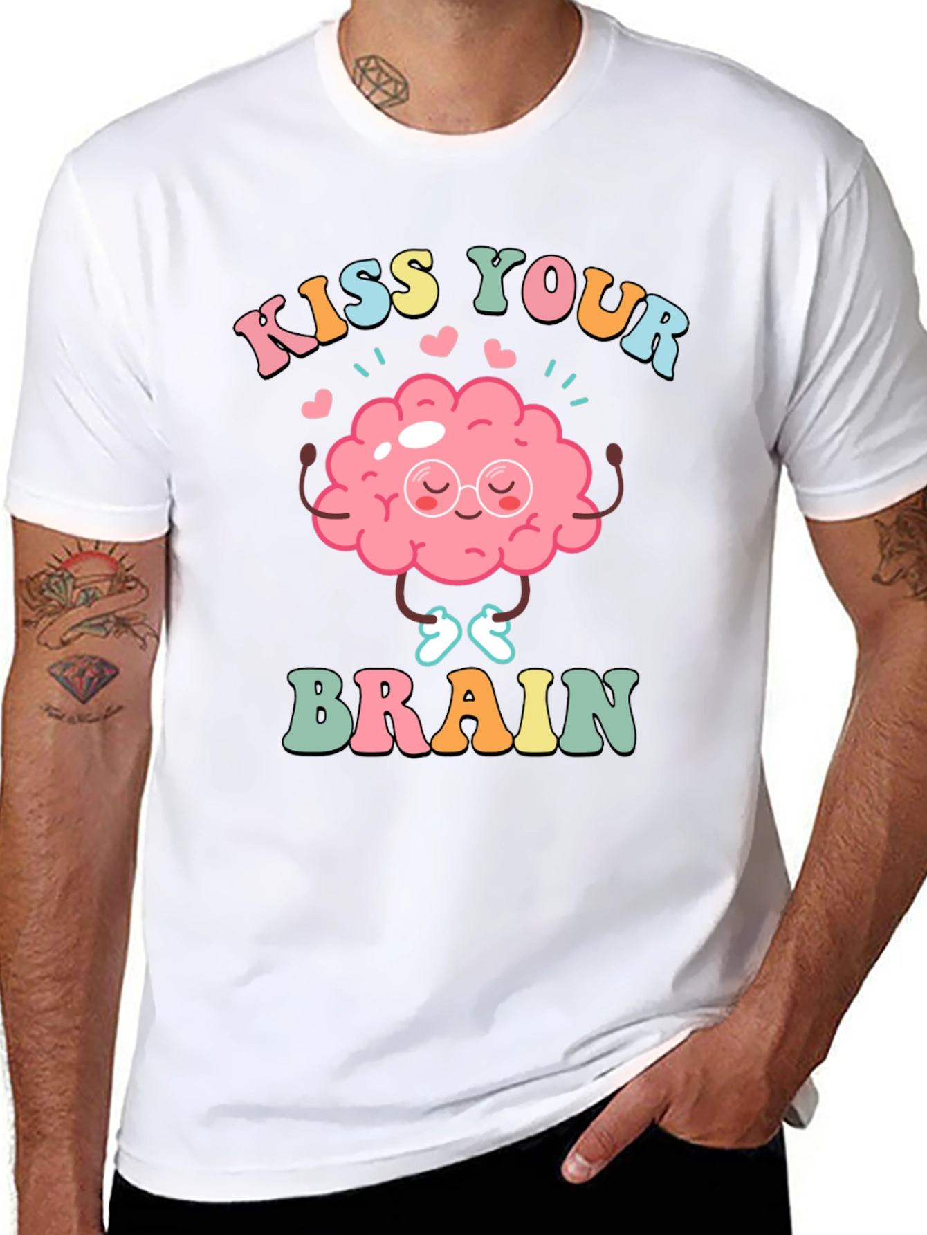 Kiss Your Brain T-Shirt - Mental Health Tee