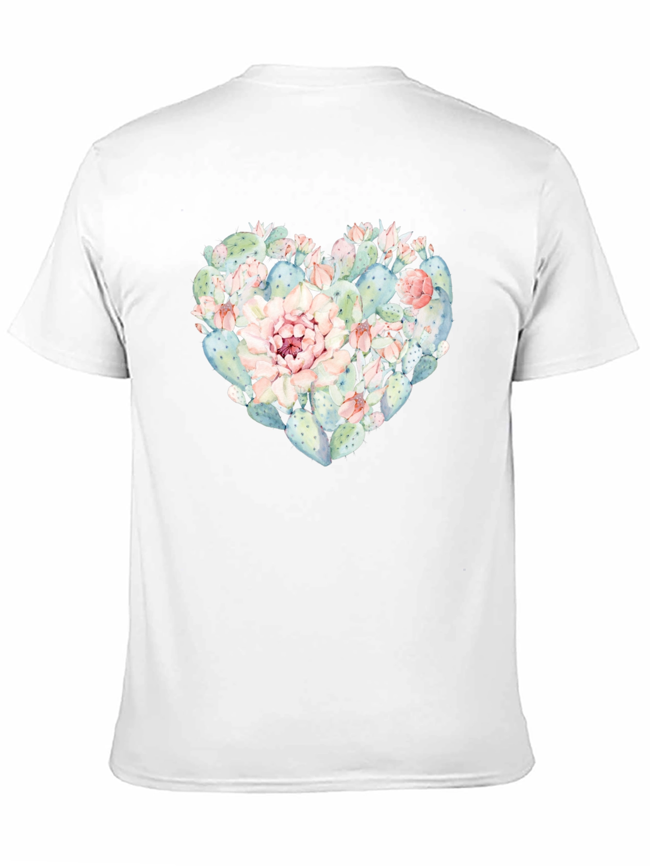 Cactus Heart T-Shirt - Black