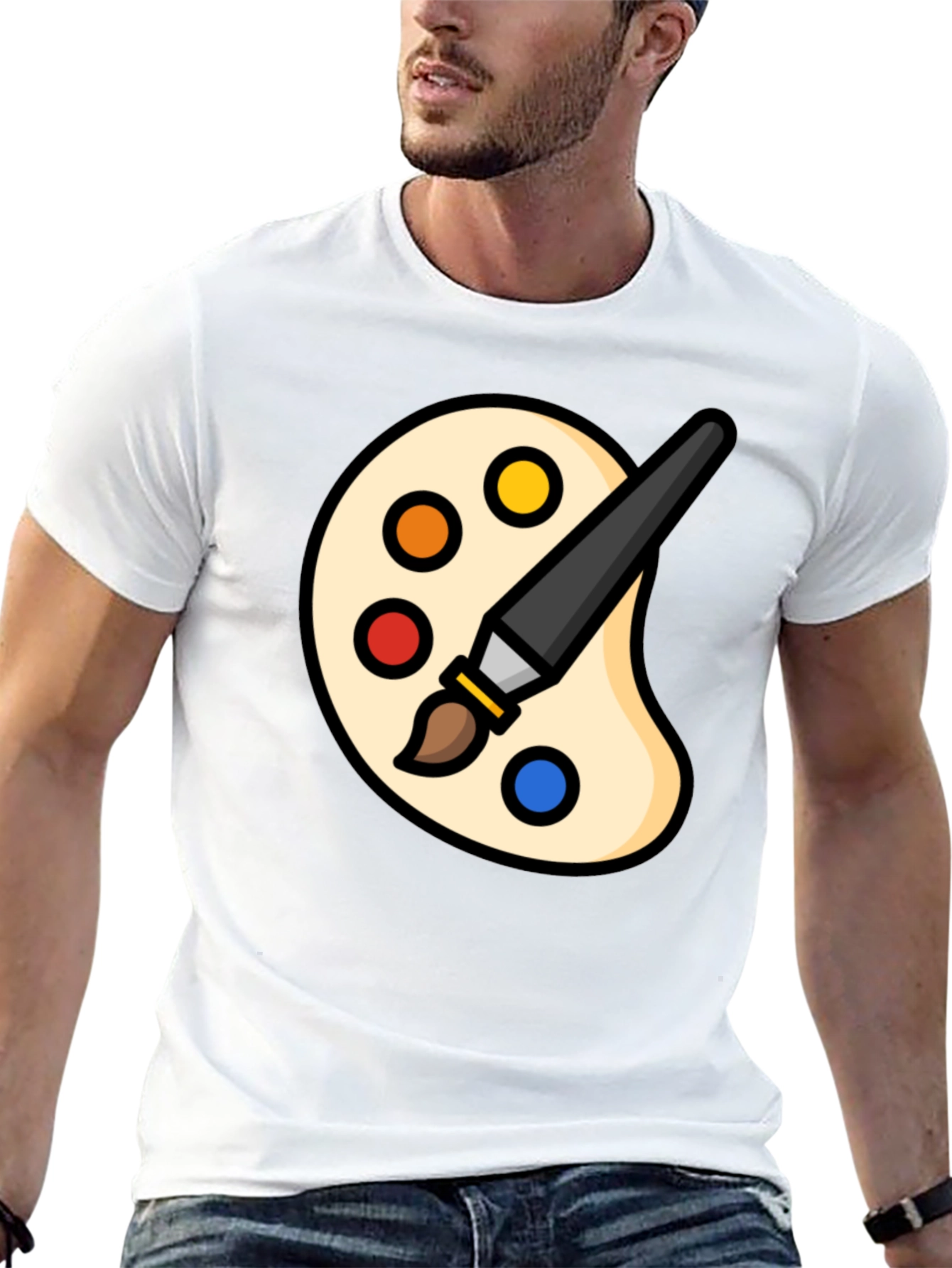 Artist Palette T-Shirt - Creative Graphic Tee