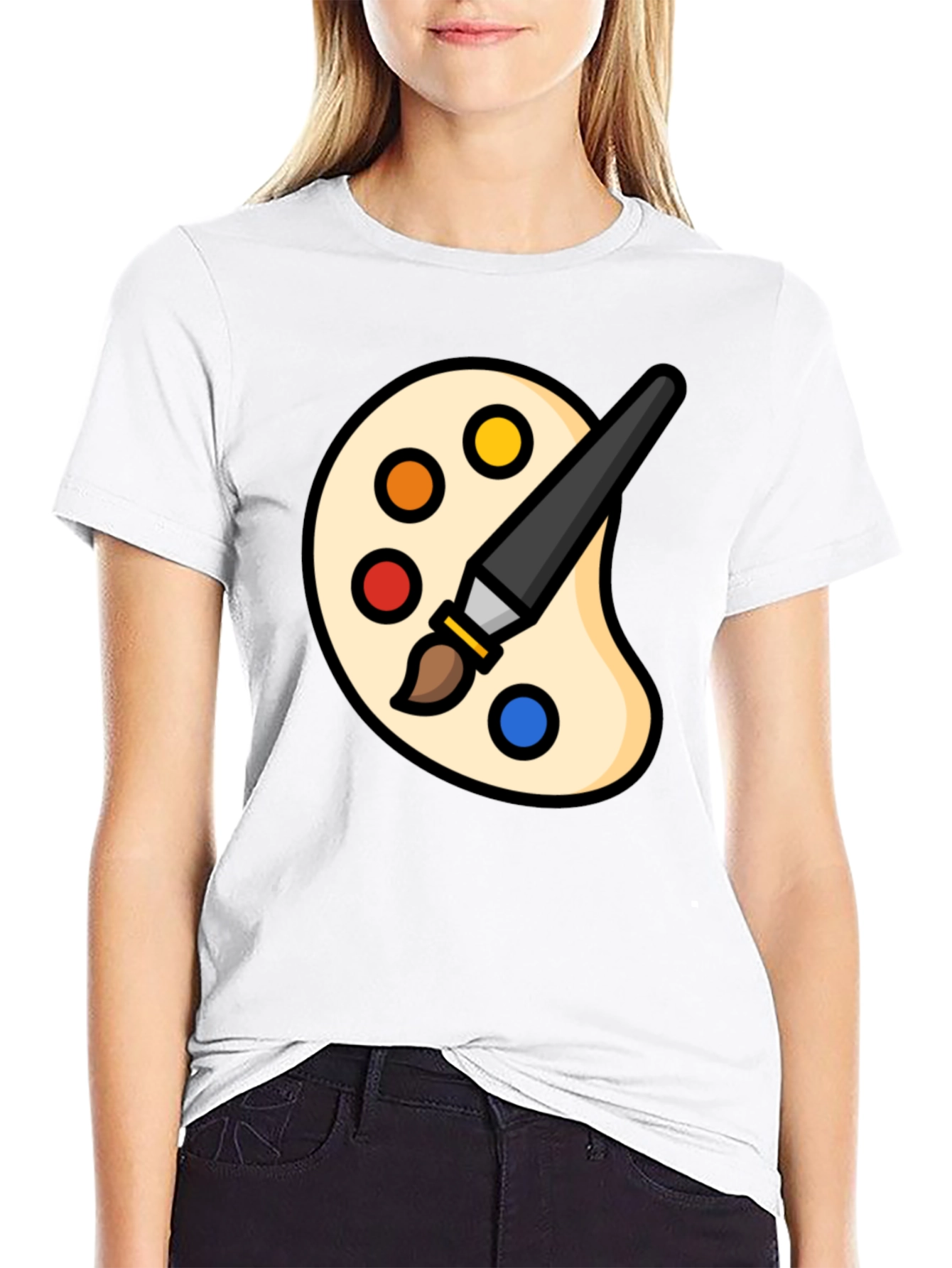 Artist Palette T-Shirt - Creative Graphic Tee