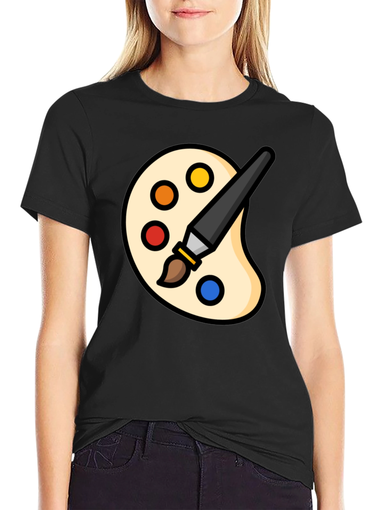 Artist Palette T-Shirt - Creative Graphic Tee