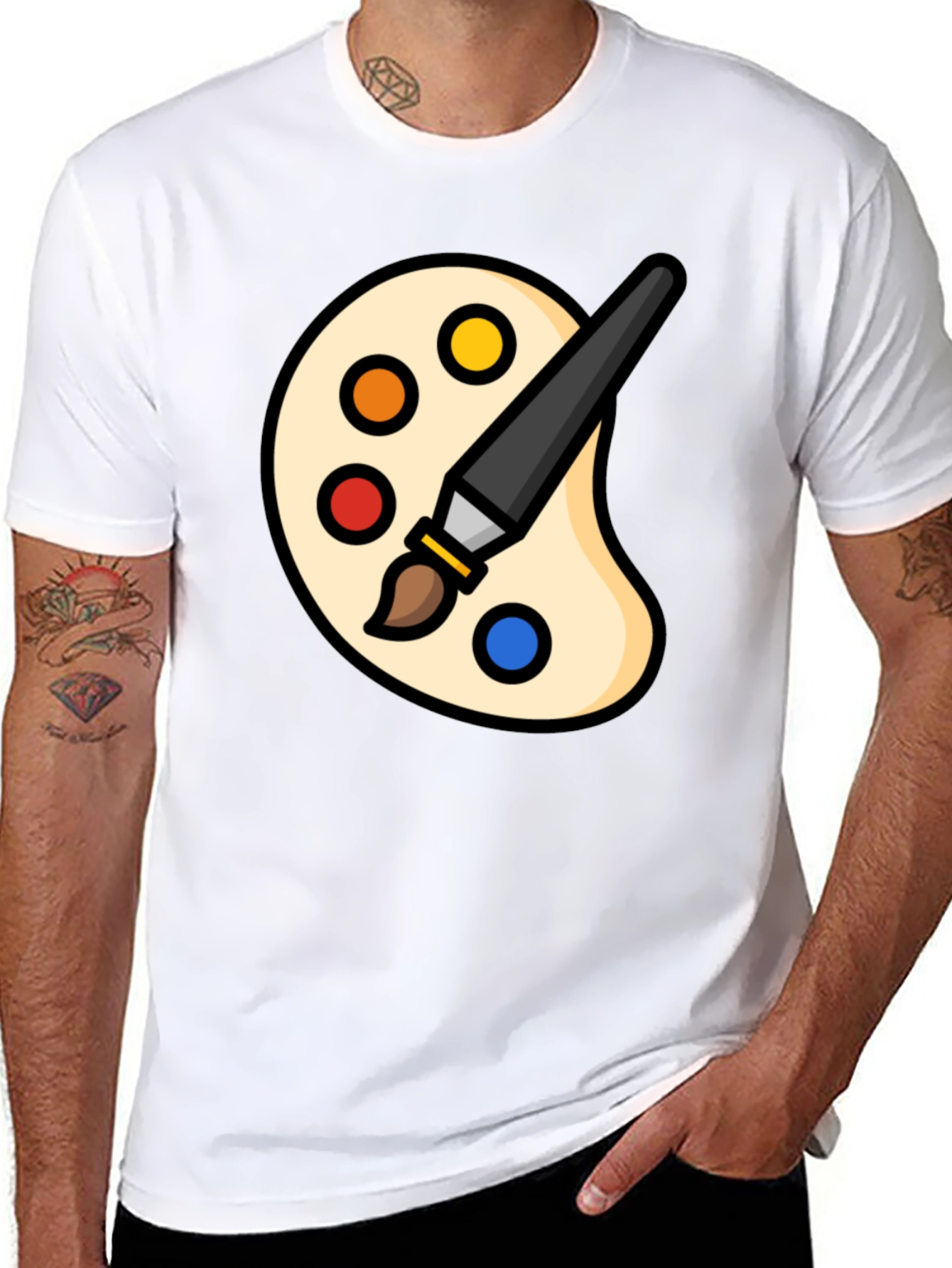 Artist Palette T-Shirt - Creative Graphic Tee
