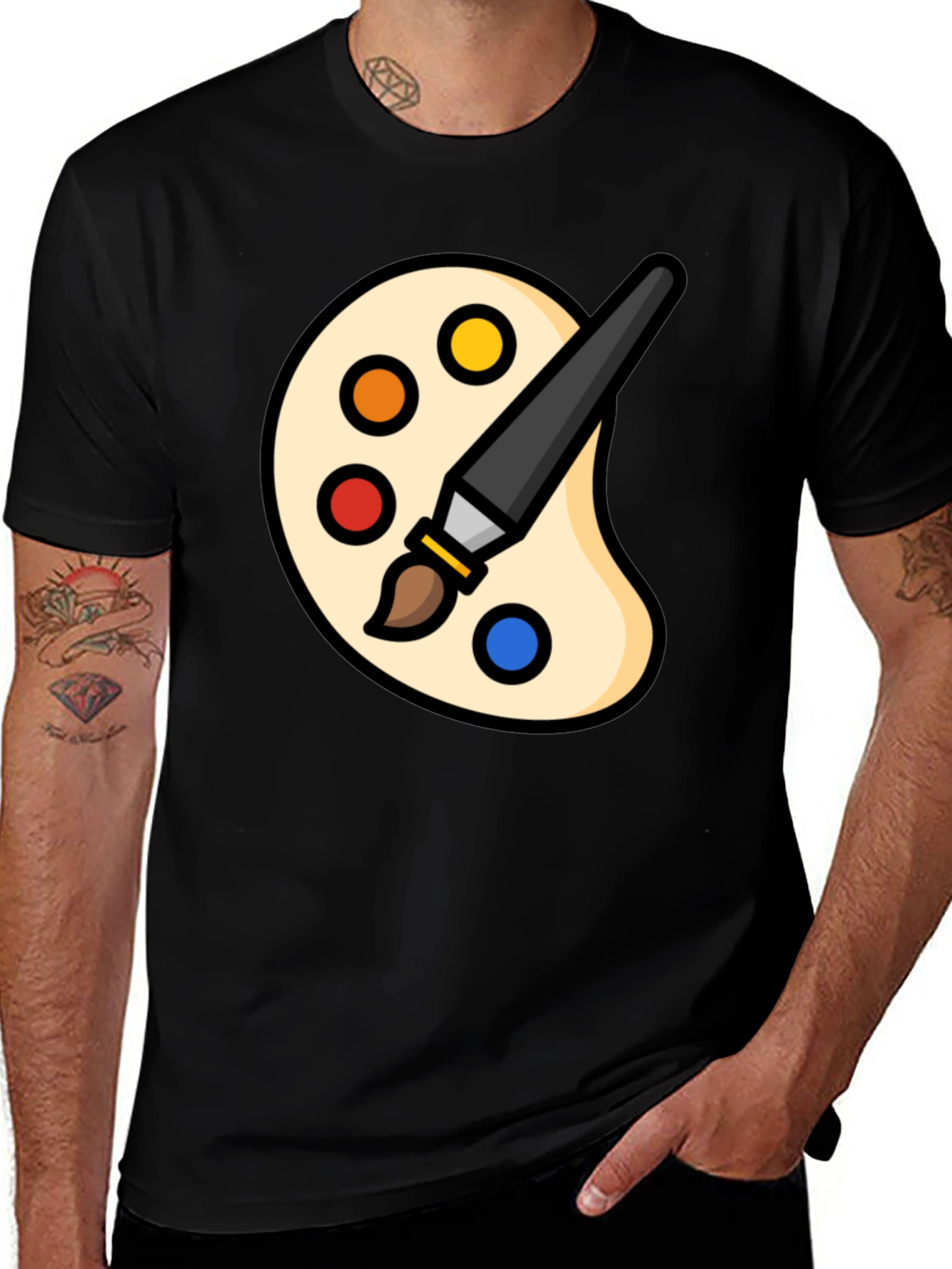 Artist Palette T-Shirt - Creative Graphic Tee