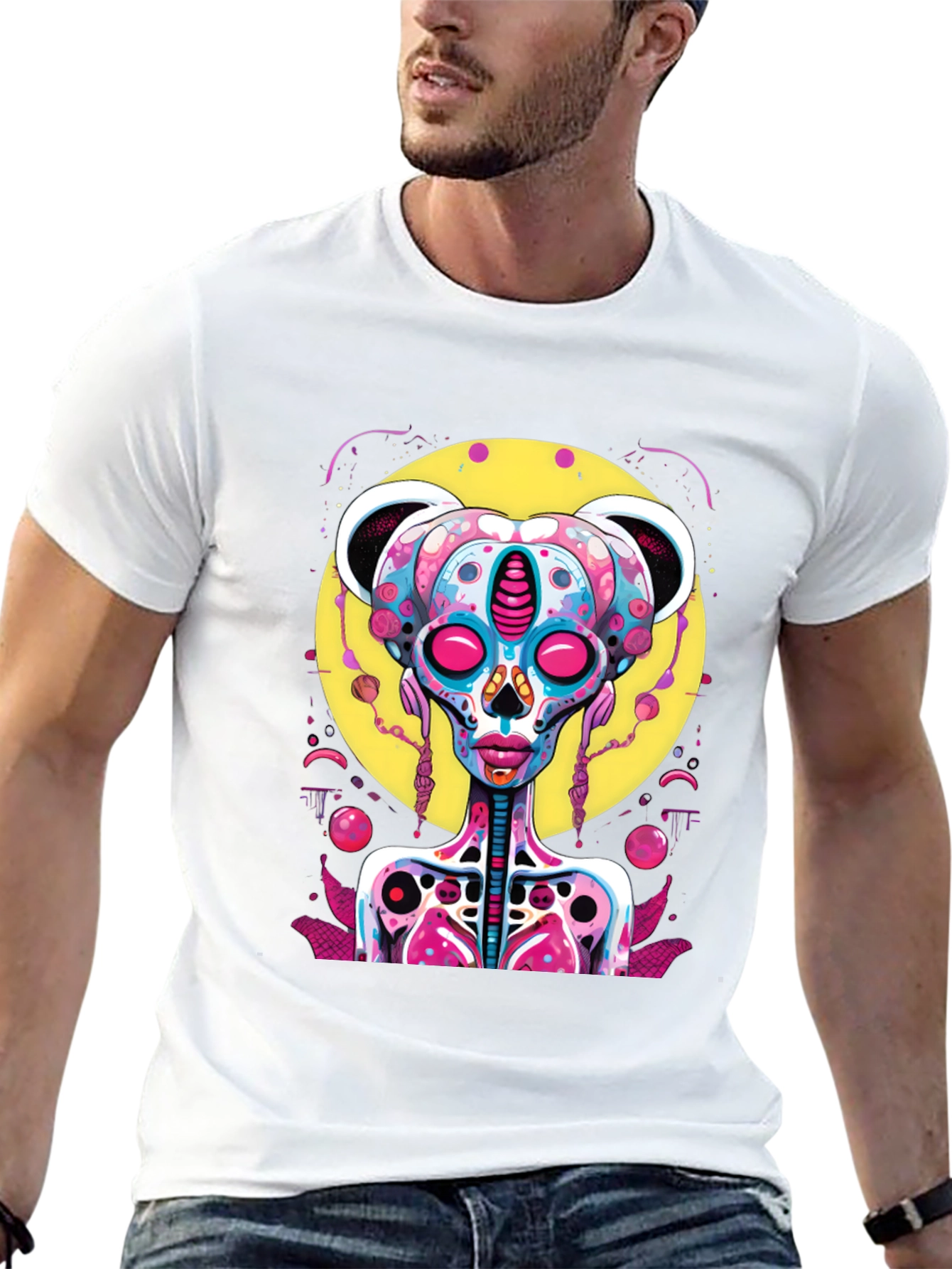 Psychedelic Alien Bear T-Shirt